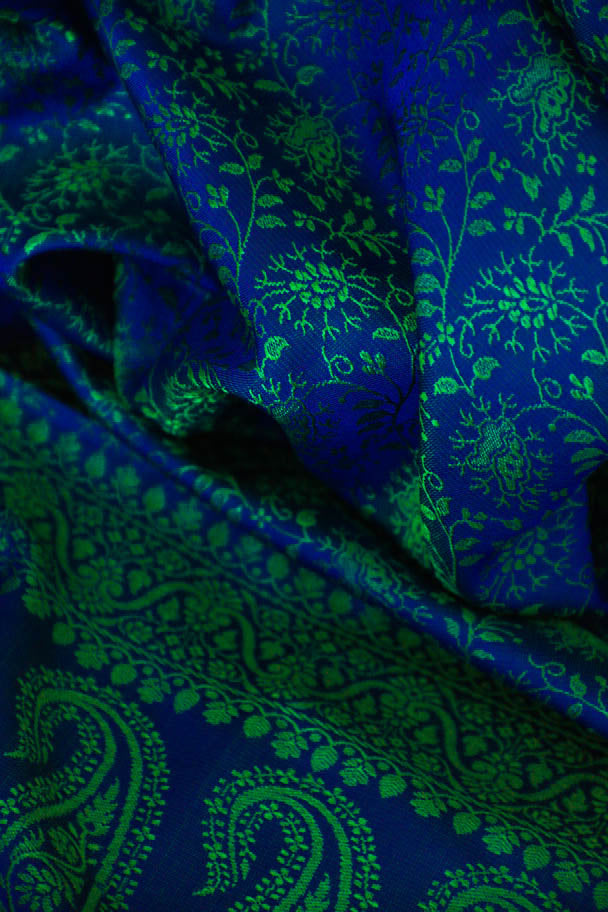 Foulard Swami #004 blu e verde