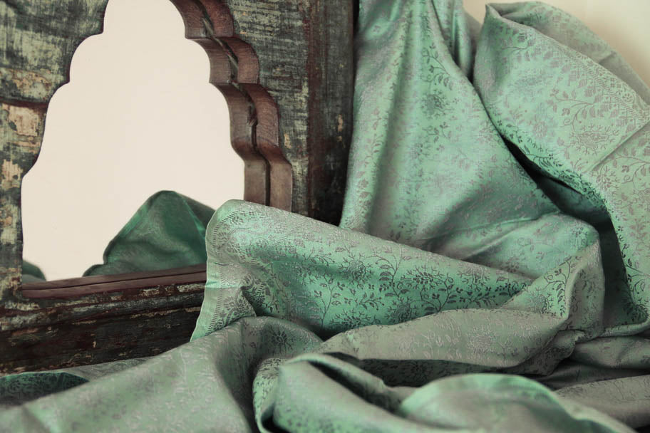 Foulard Hari #013 verde acqua tenue