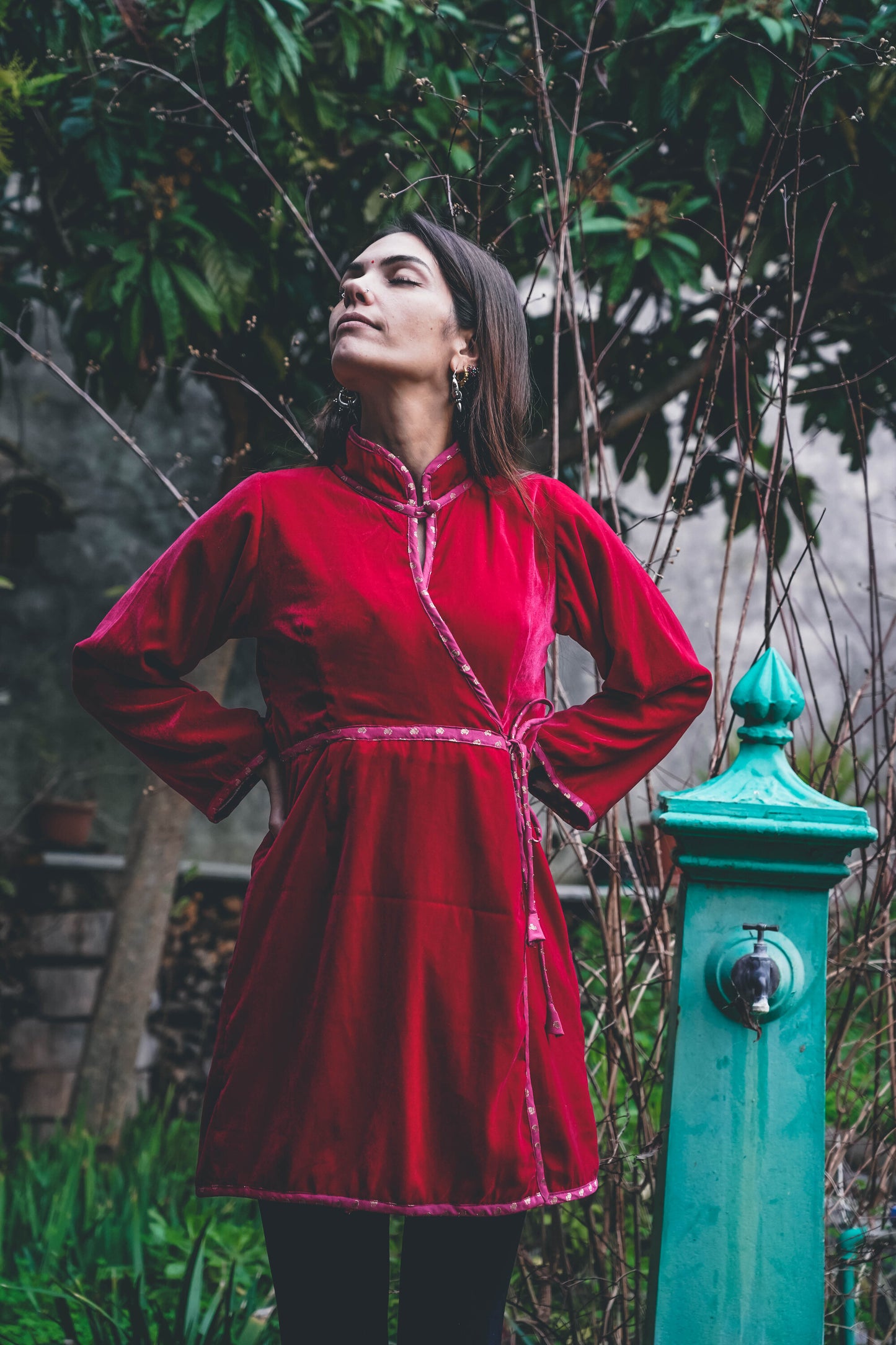 Abito Rajkumari fuxia