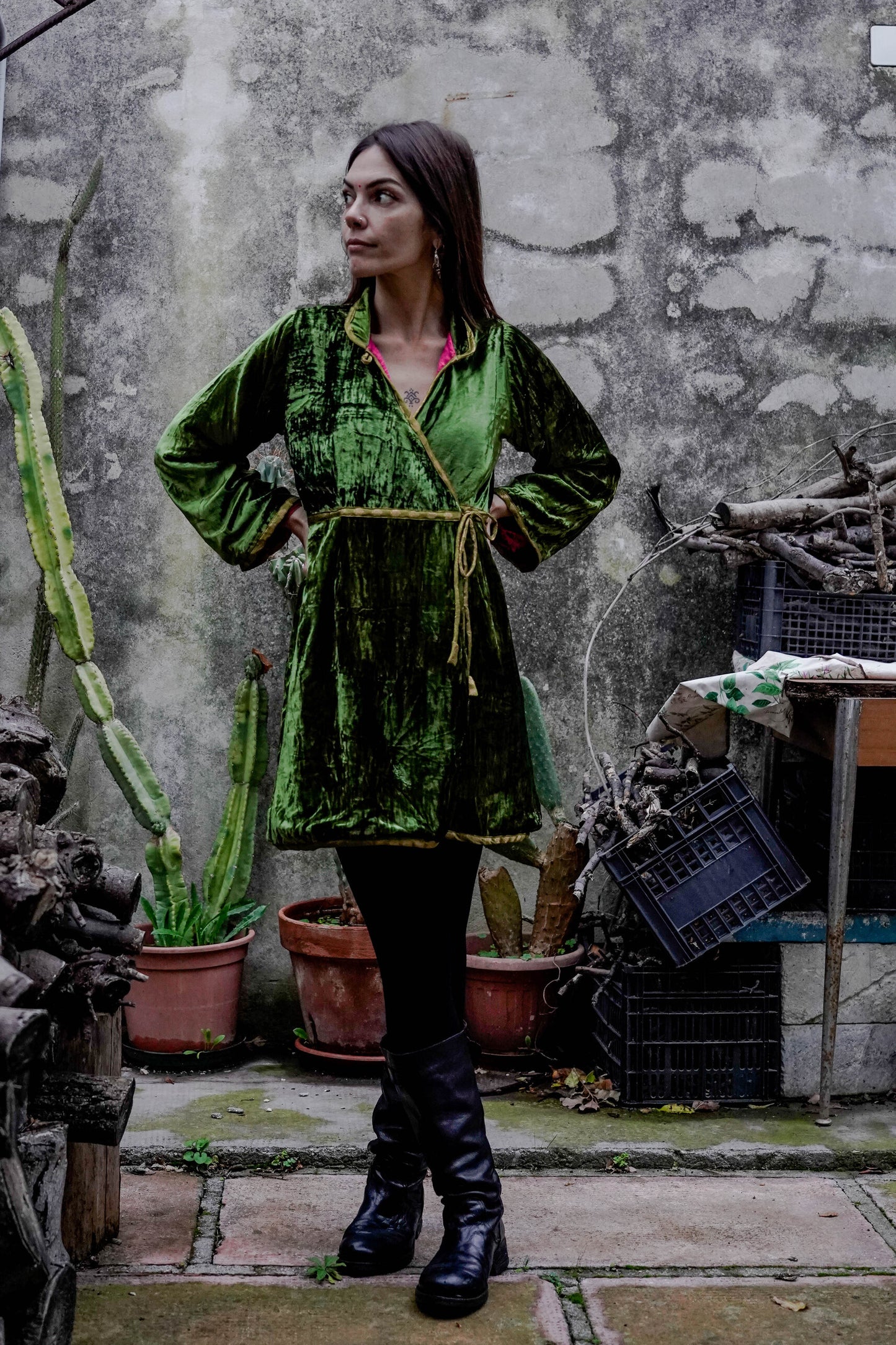 Abito Rajkumari verde