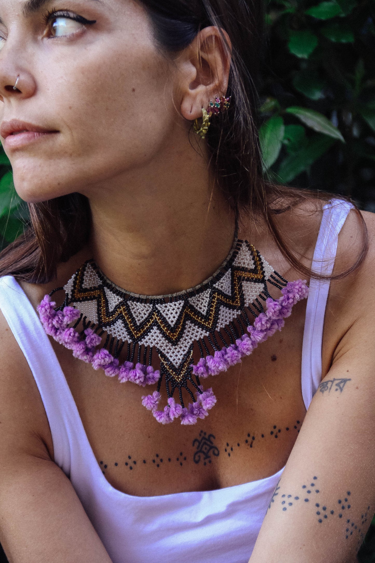 Collana di perline fatta a mano #004