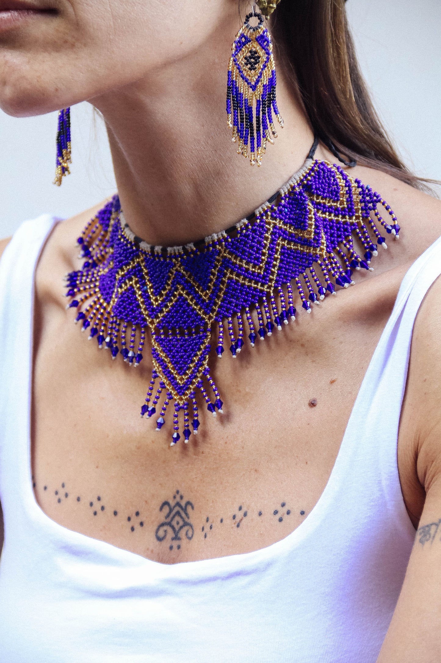 Collana di perline fatta a mano #005