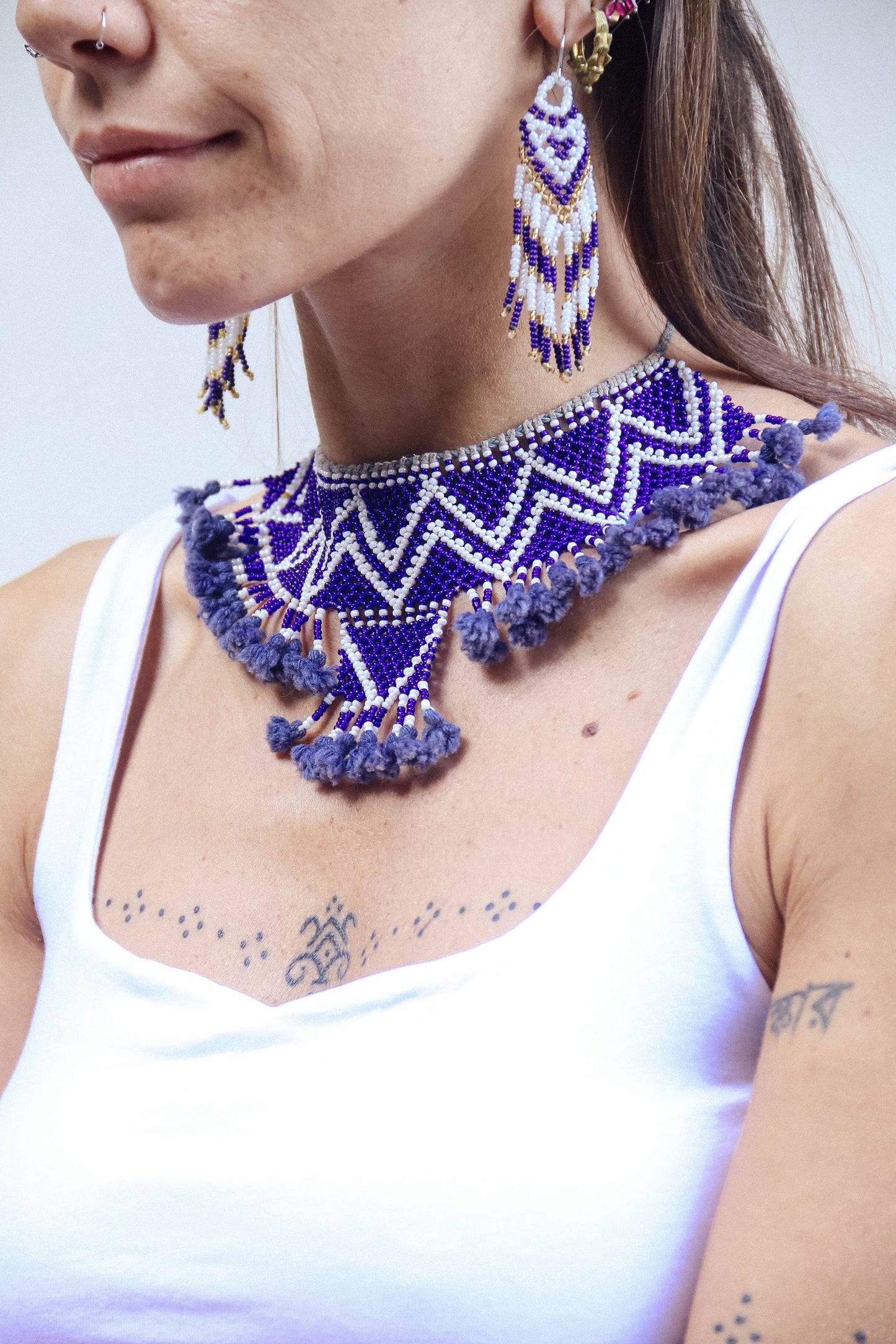 Collana di perline fatta a mano #006