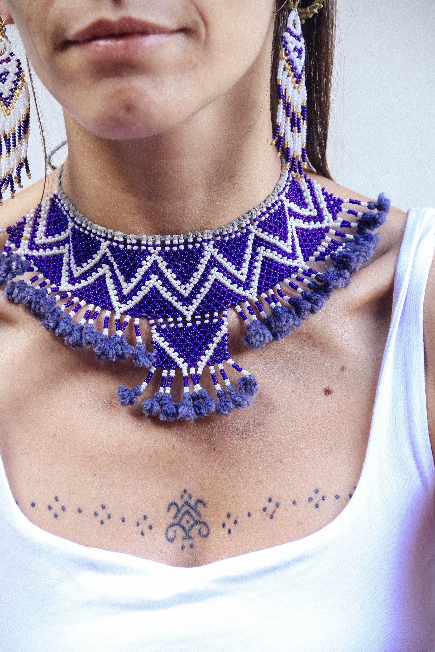 Collana di perline fatta a mano #006