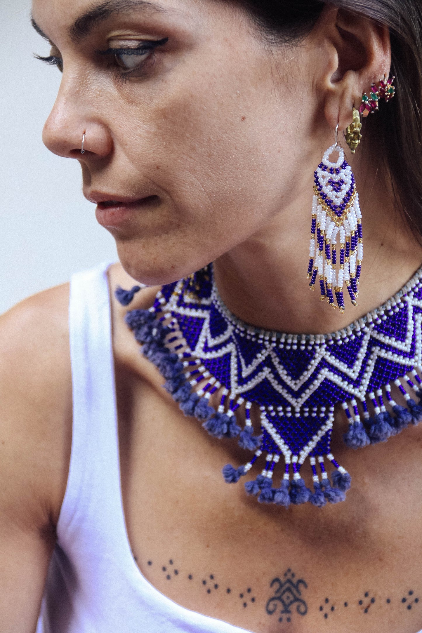 Collana di perline fatta a mano #006