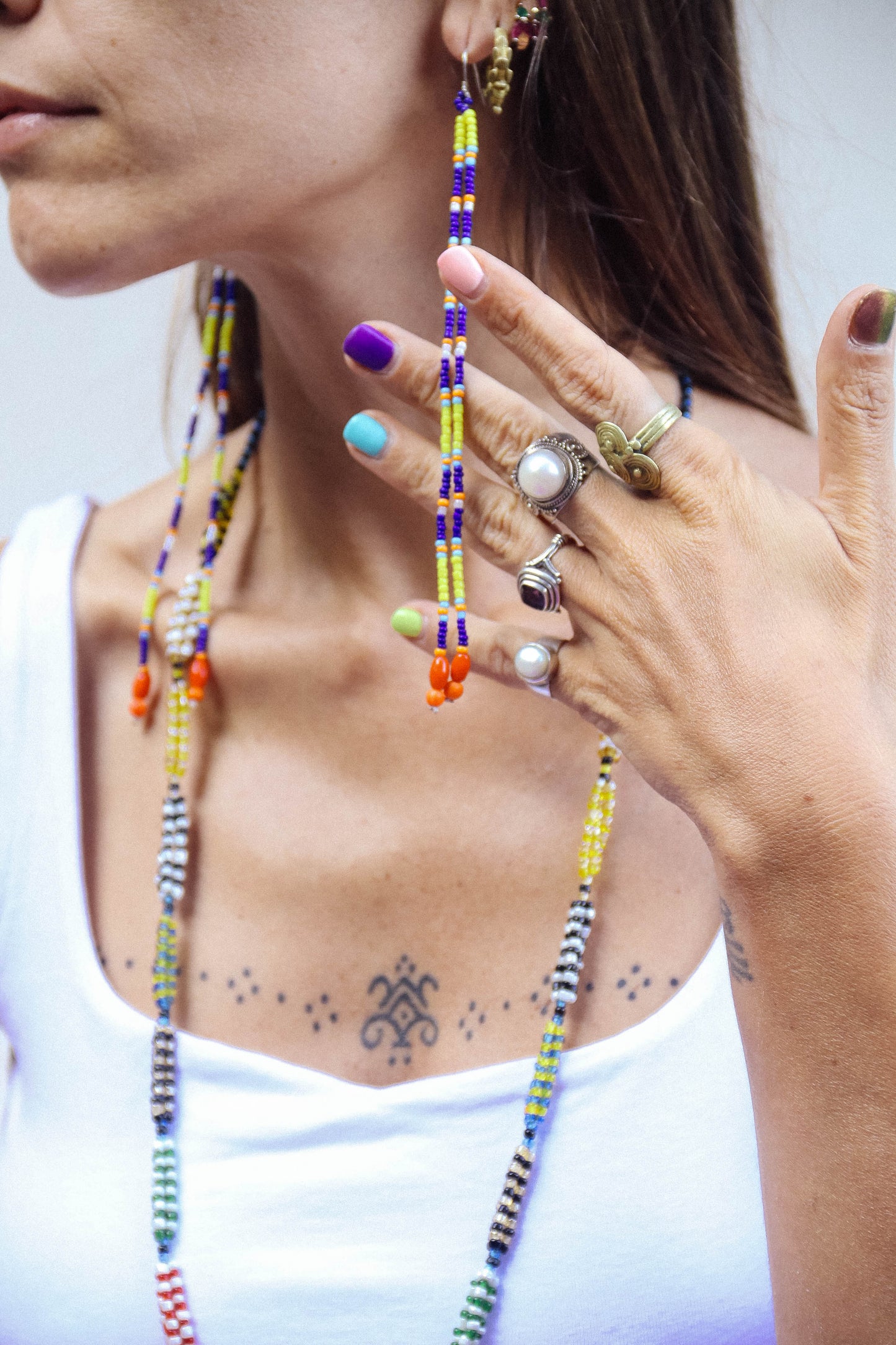 Collana di perline fatta a mano #037
