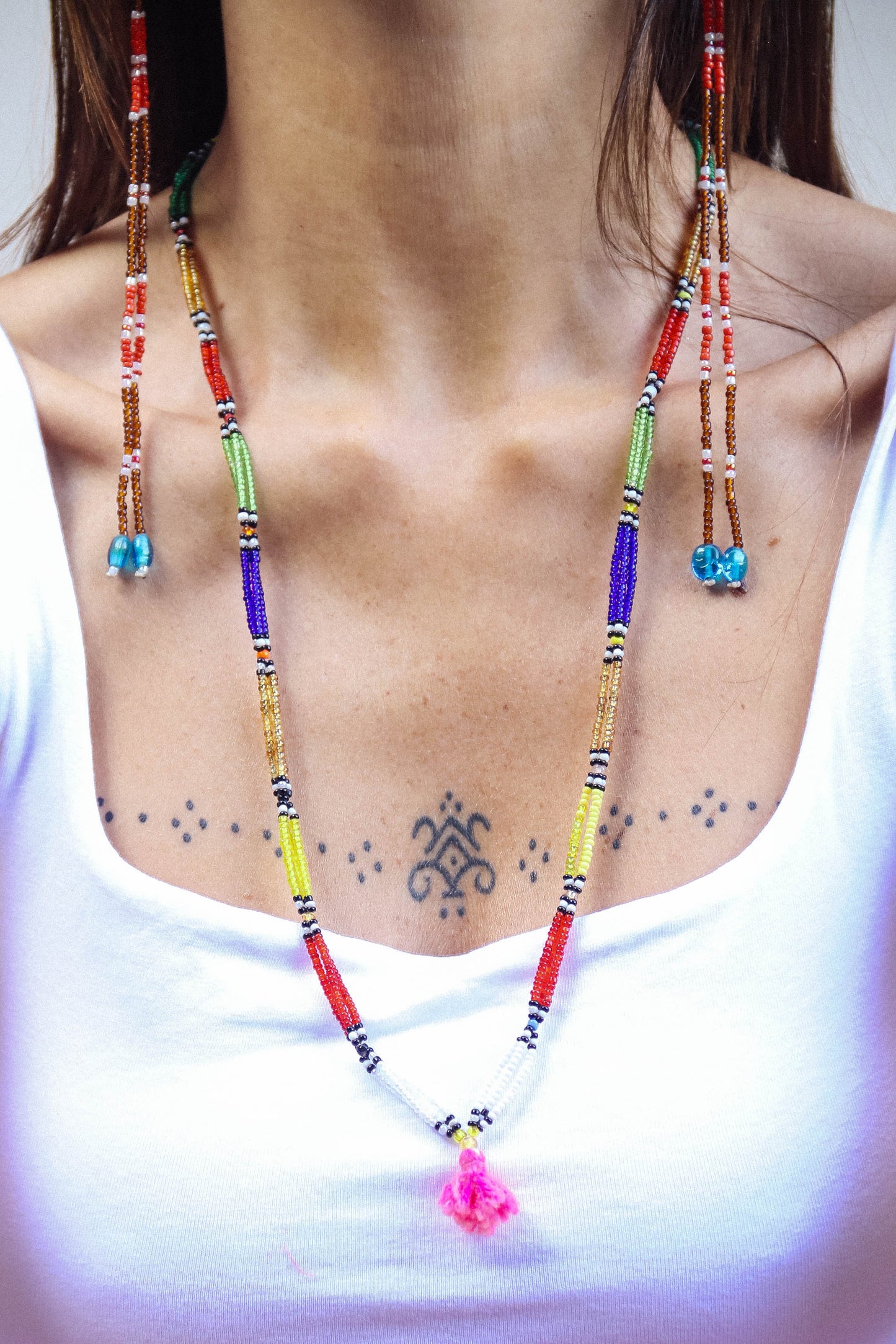 Collana di perline fatta a mano #038