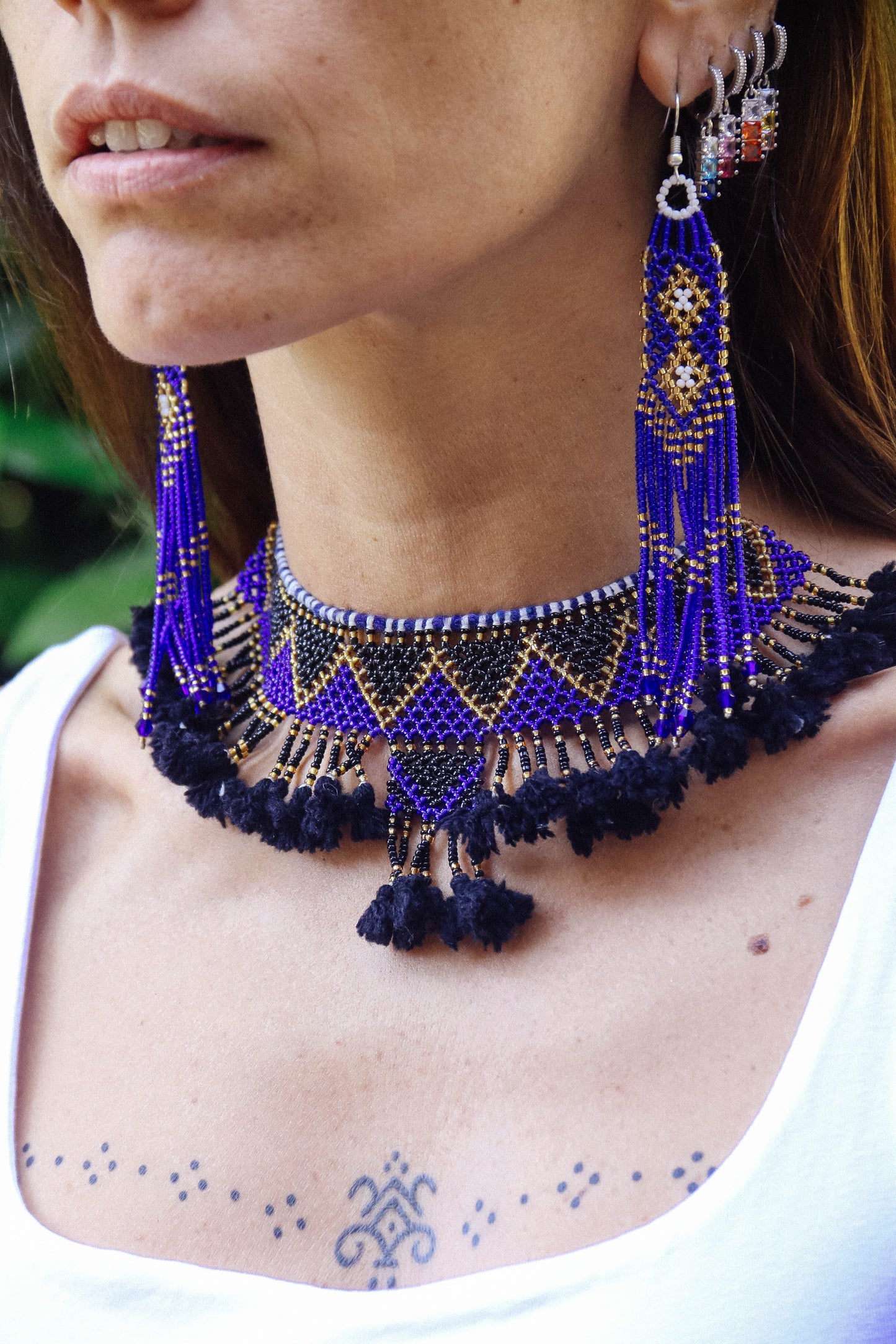 Collana di perline fatta a mano #011