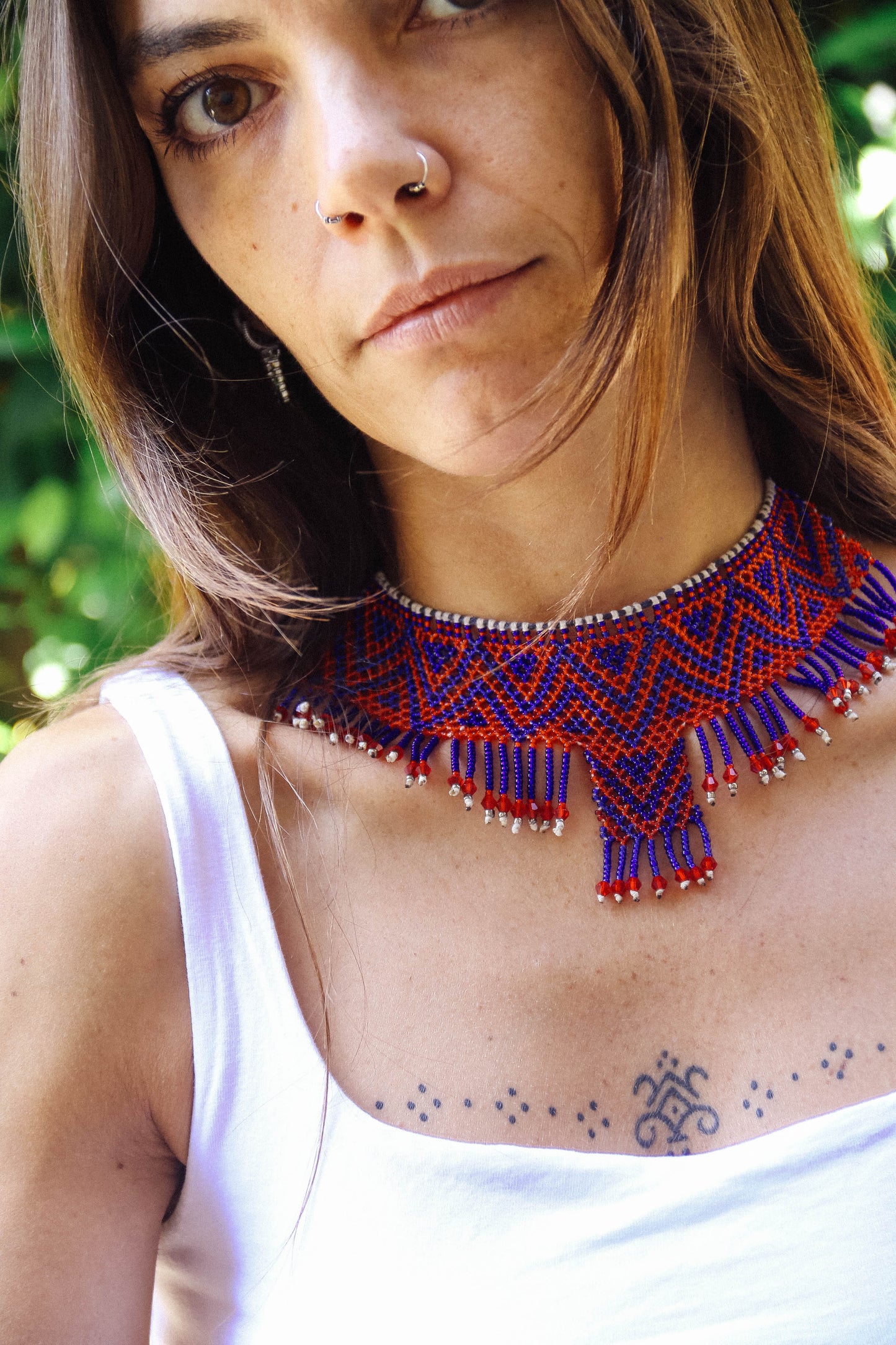 Collana di perline fatta a mano #022