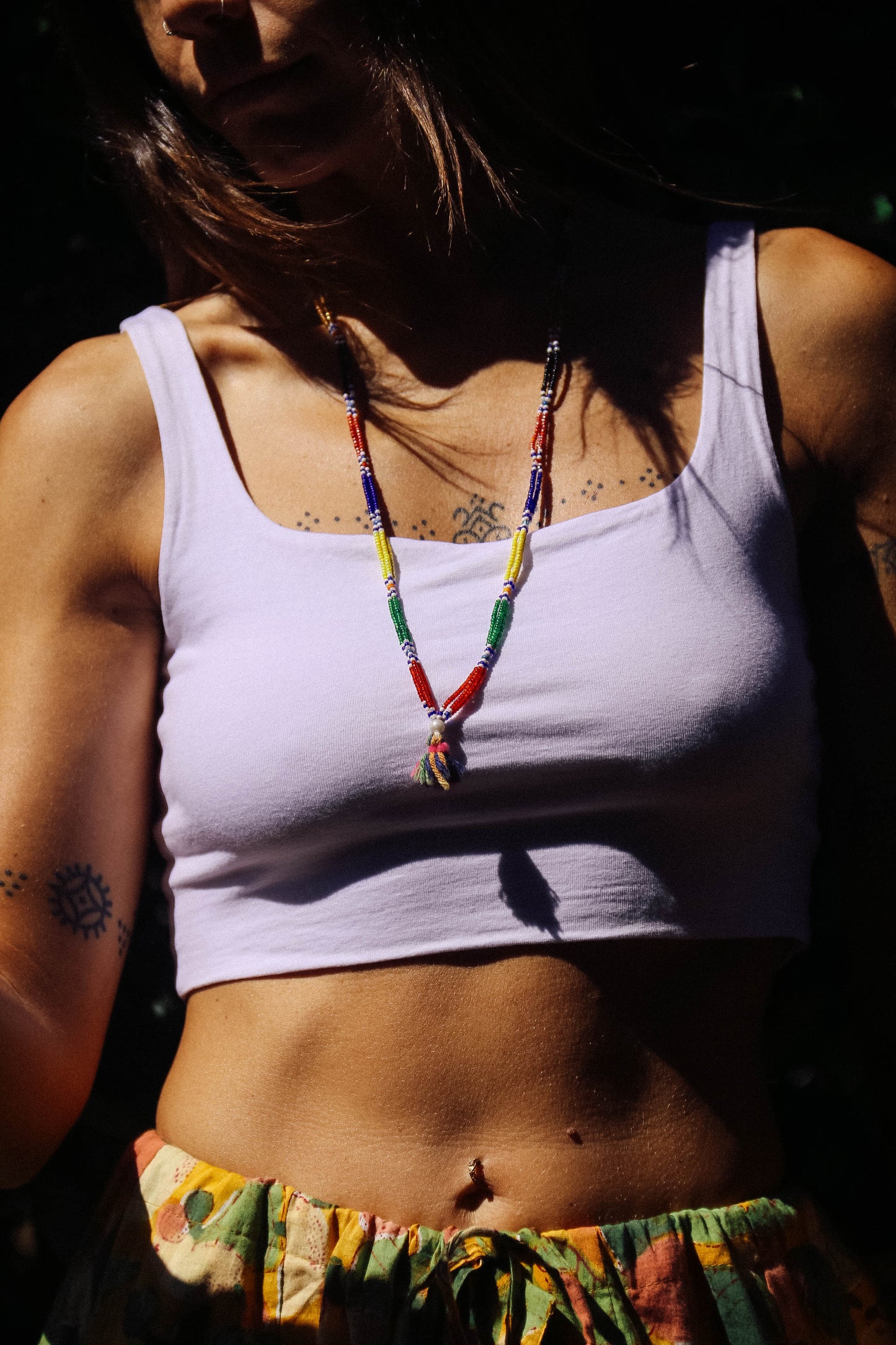 Collana di perline fatta a mano #035