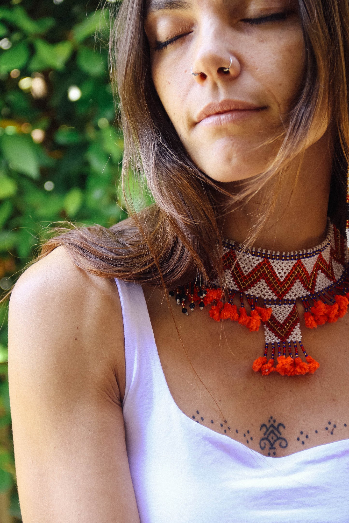 Collana di perline fatta a mano #001