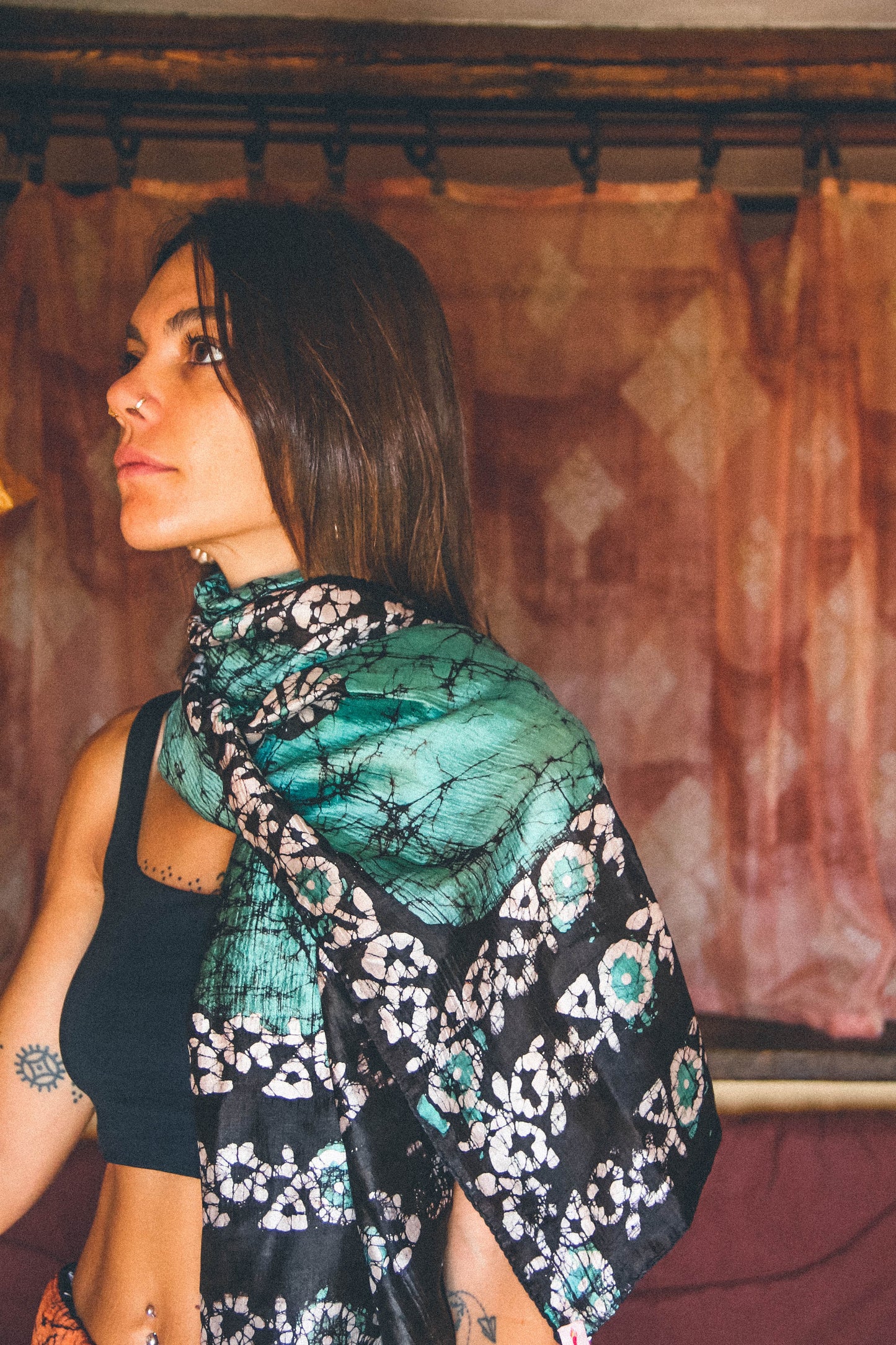 Foulard Batik 100% seta #002