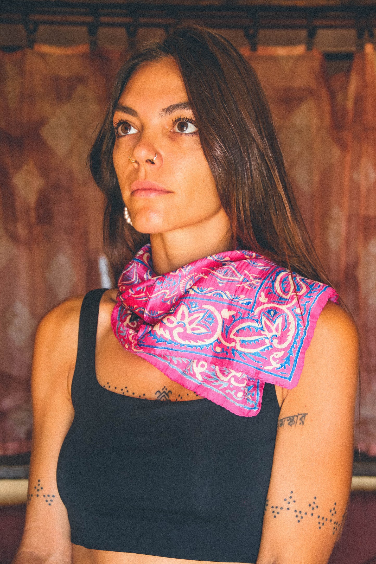 Foulard Batik 100% seta #004