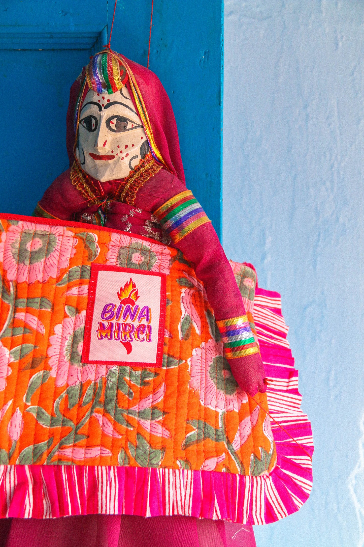 Pochette Kila arancione e fuxia