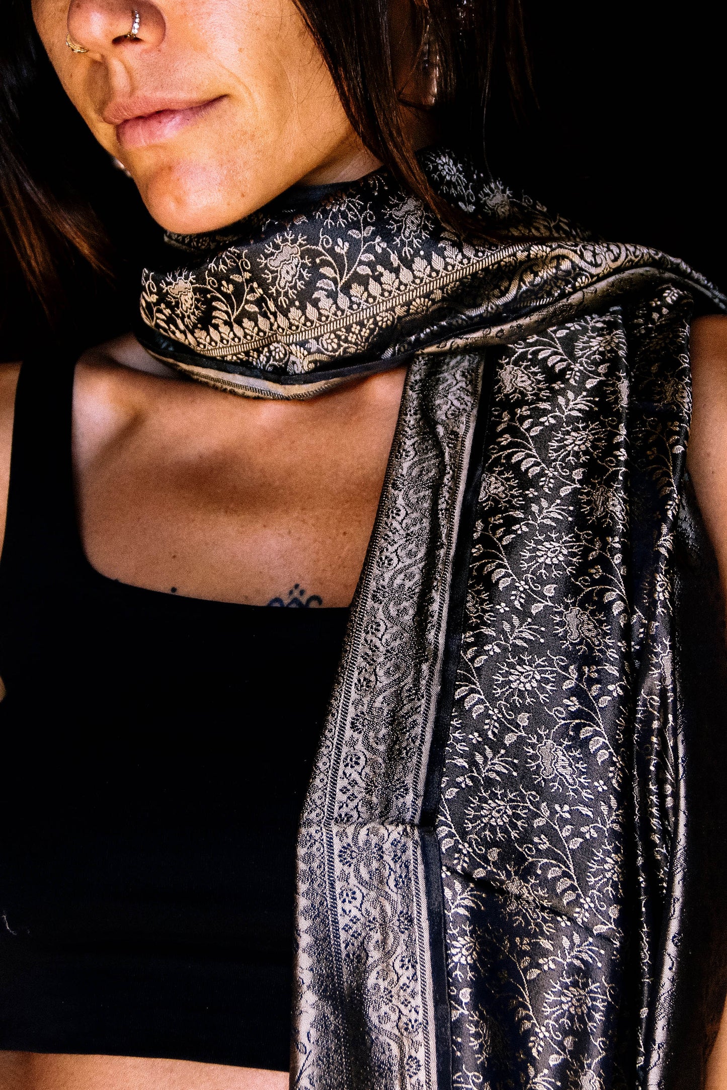 Foulard Swami #030 zari black