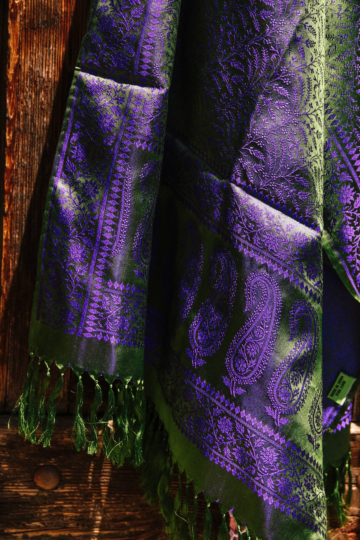 Foulard Swami #023 verde e bluette