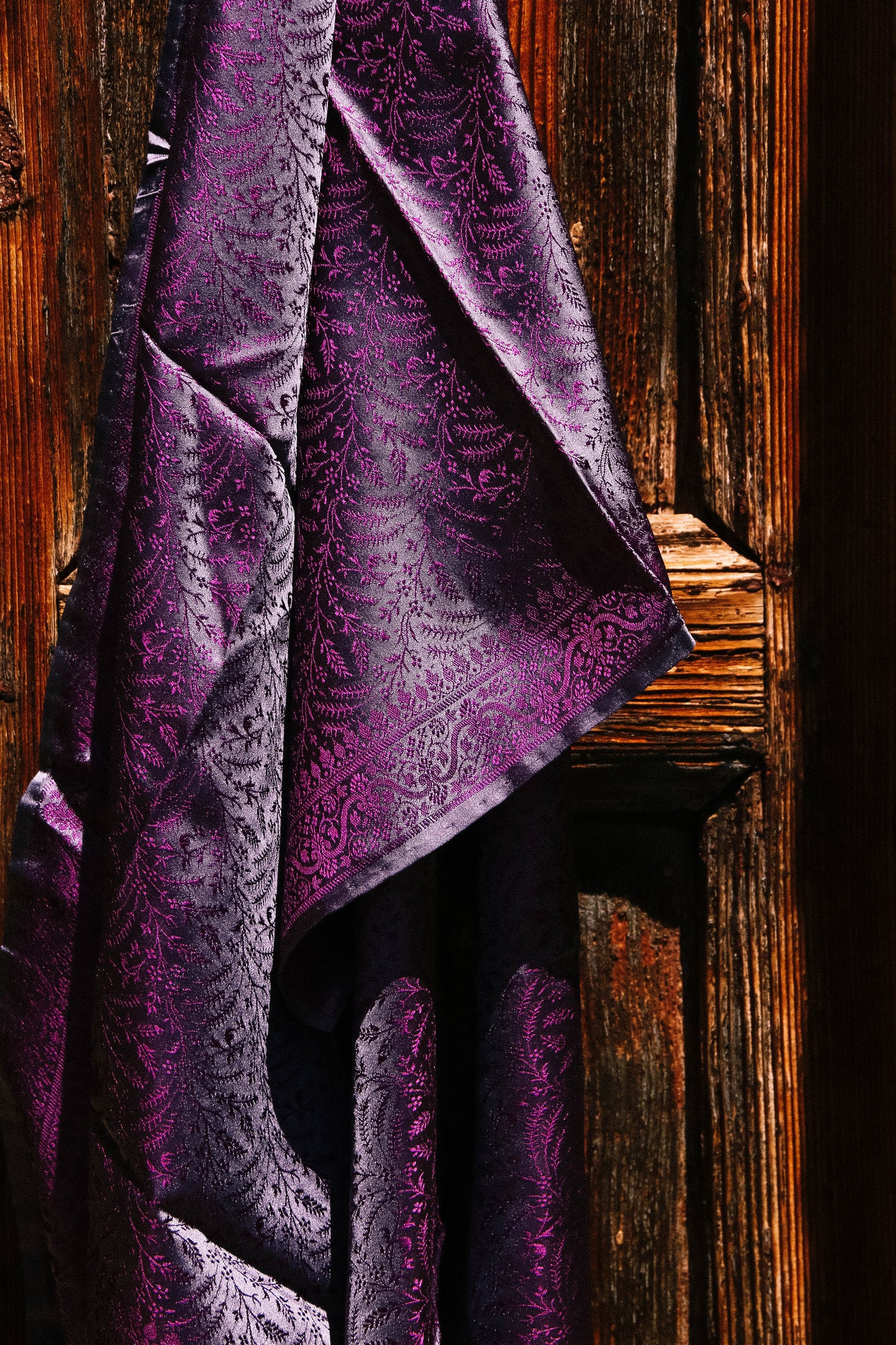 Foulard Swami #020 grigio e viola