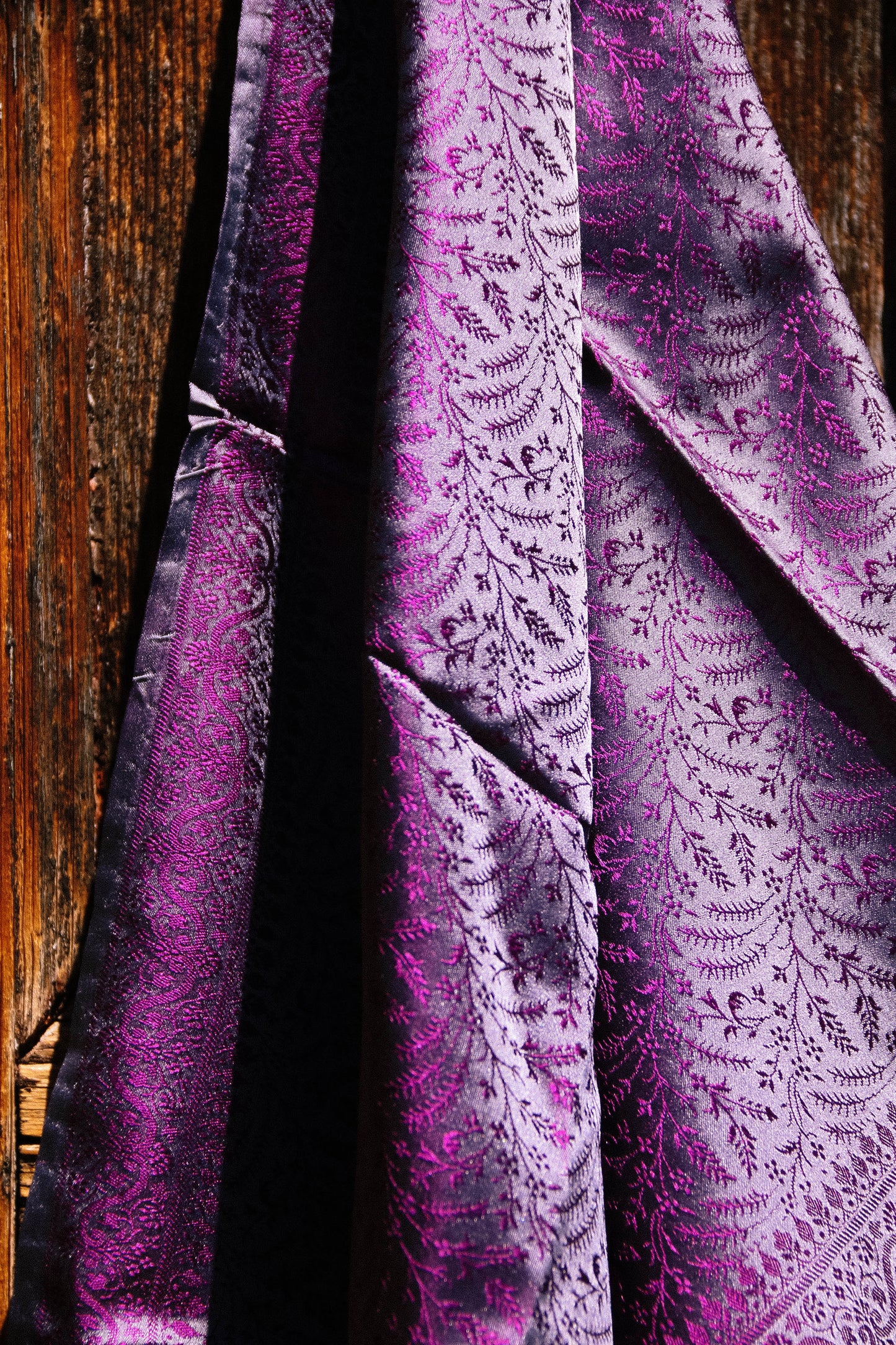 Foulard Swami #020 grigio e viola