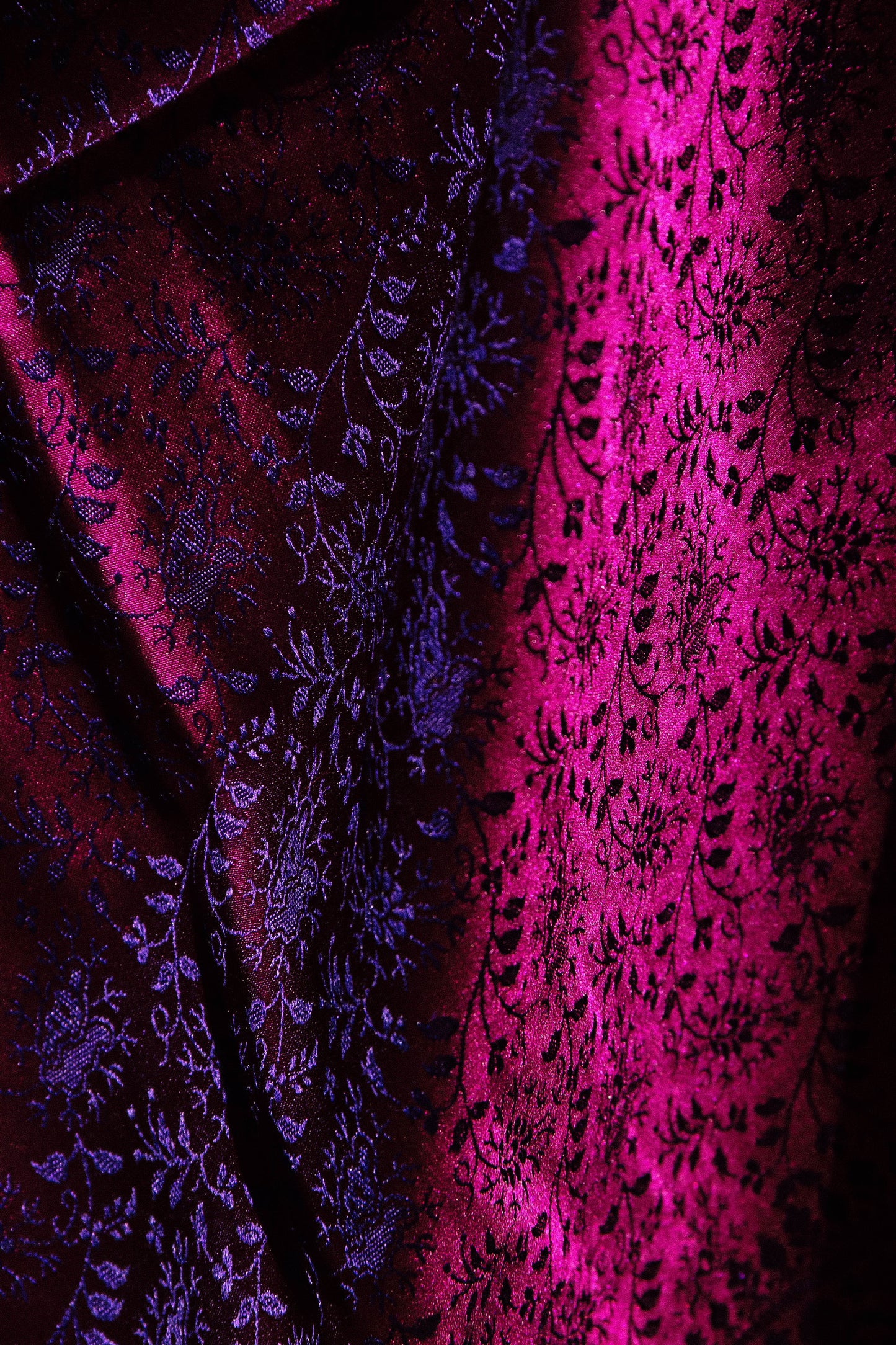 Foulard Swami #028 burgundy e blu scuro