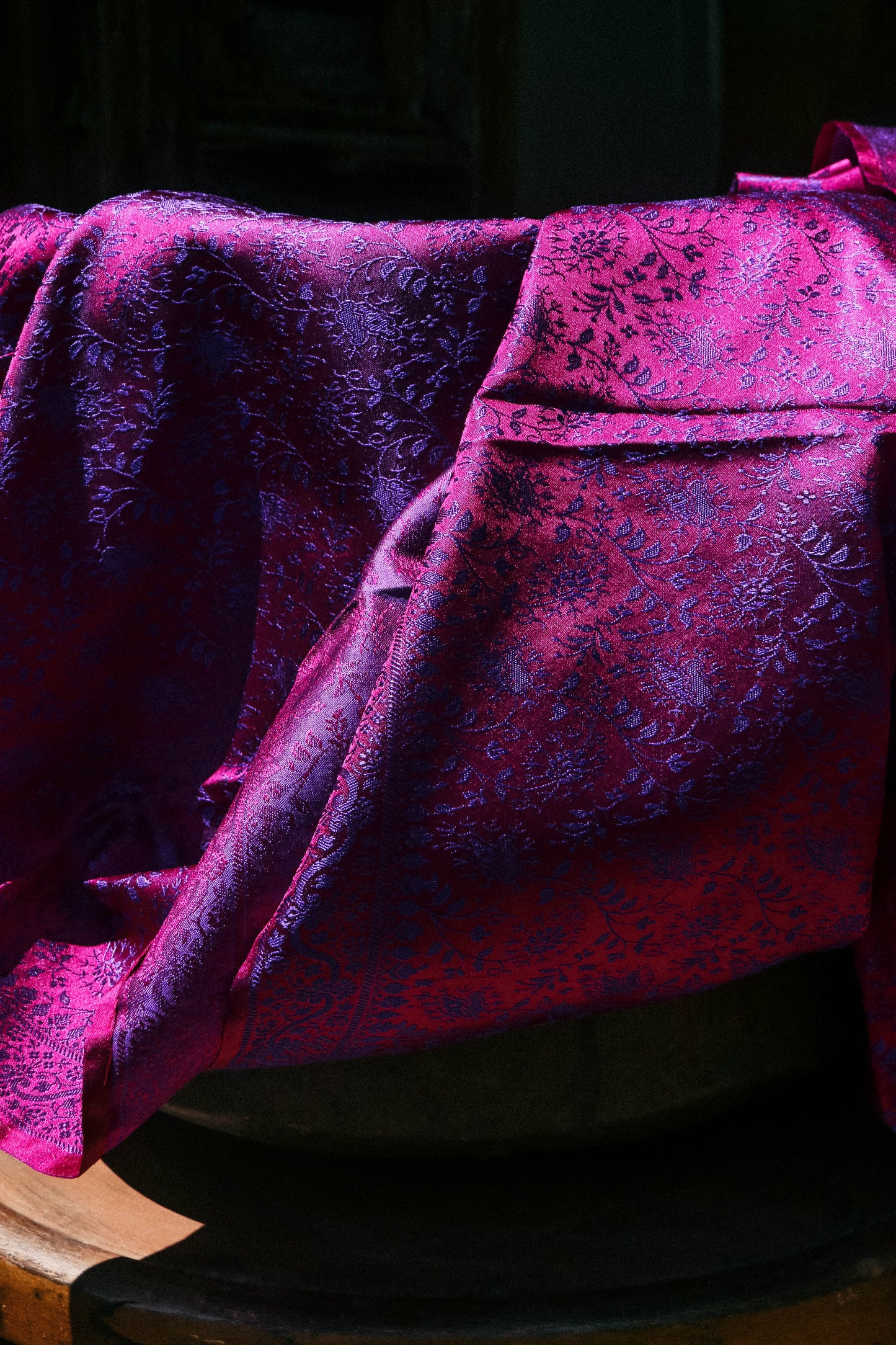 Foulard Swami #035 burgundy e viola