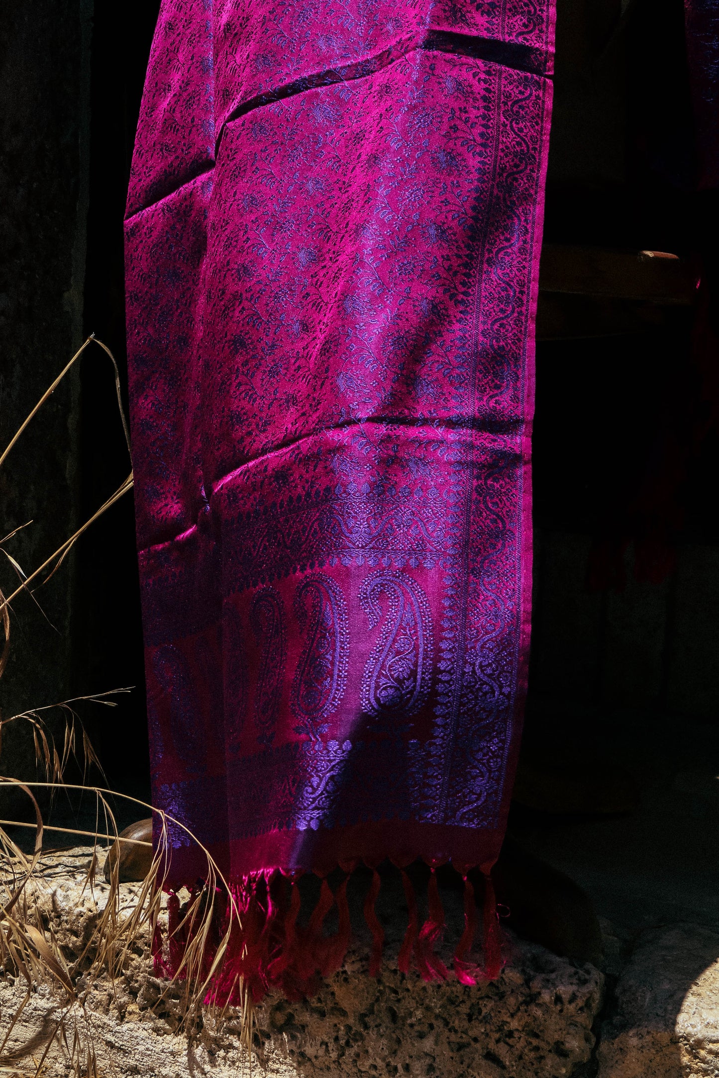 Foulard Swami #035 burgundy e viola