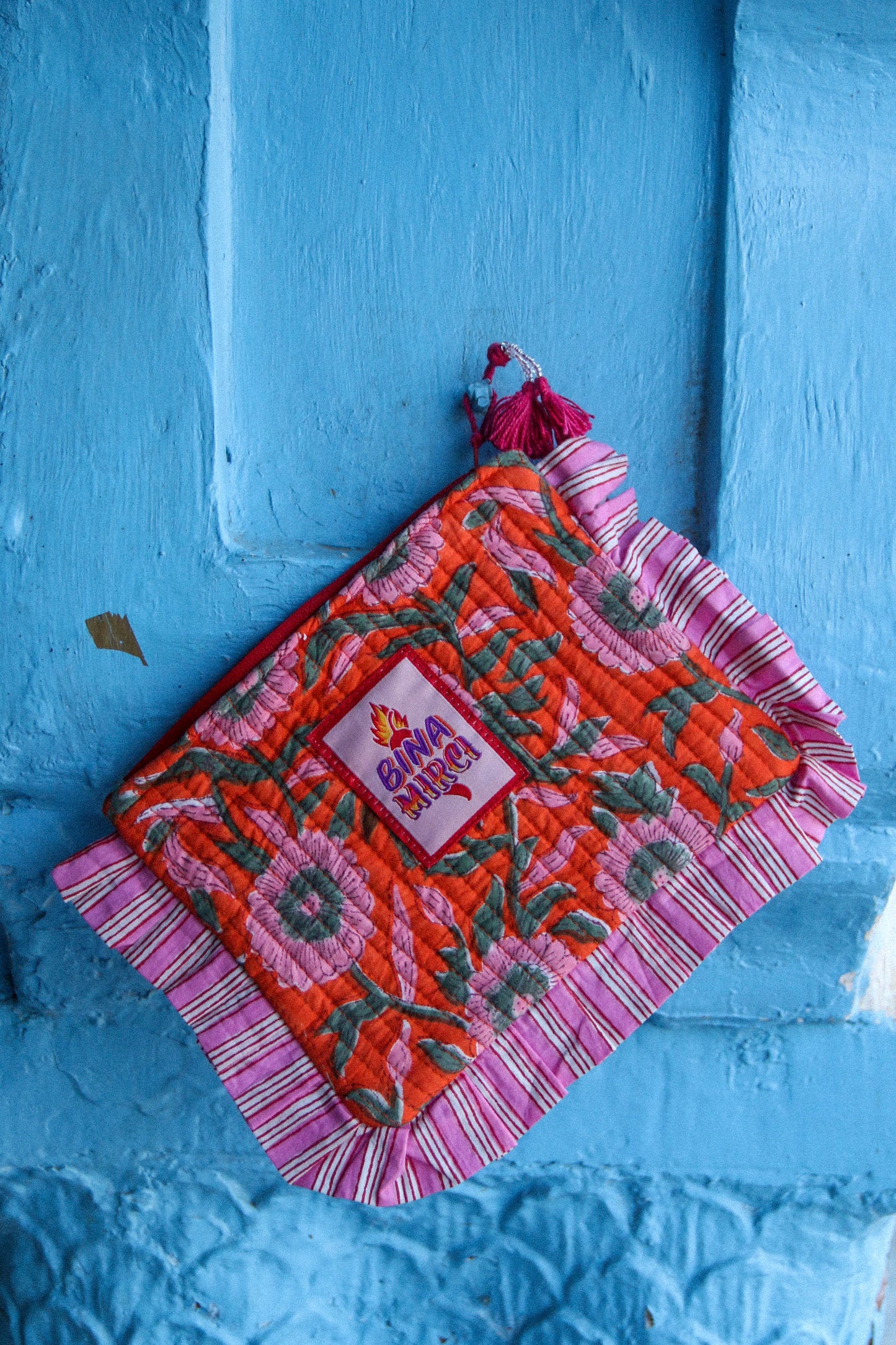 Pochette Kila arancione e rosa