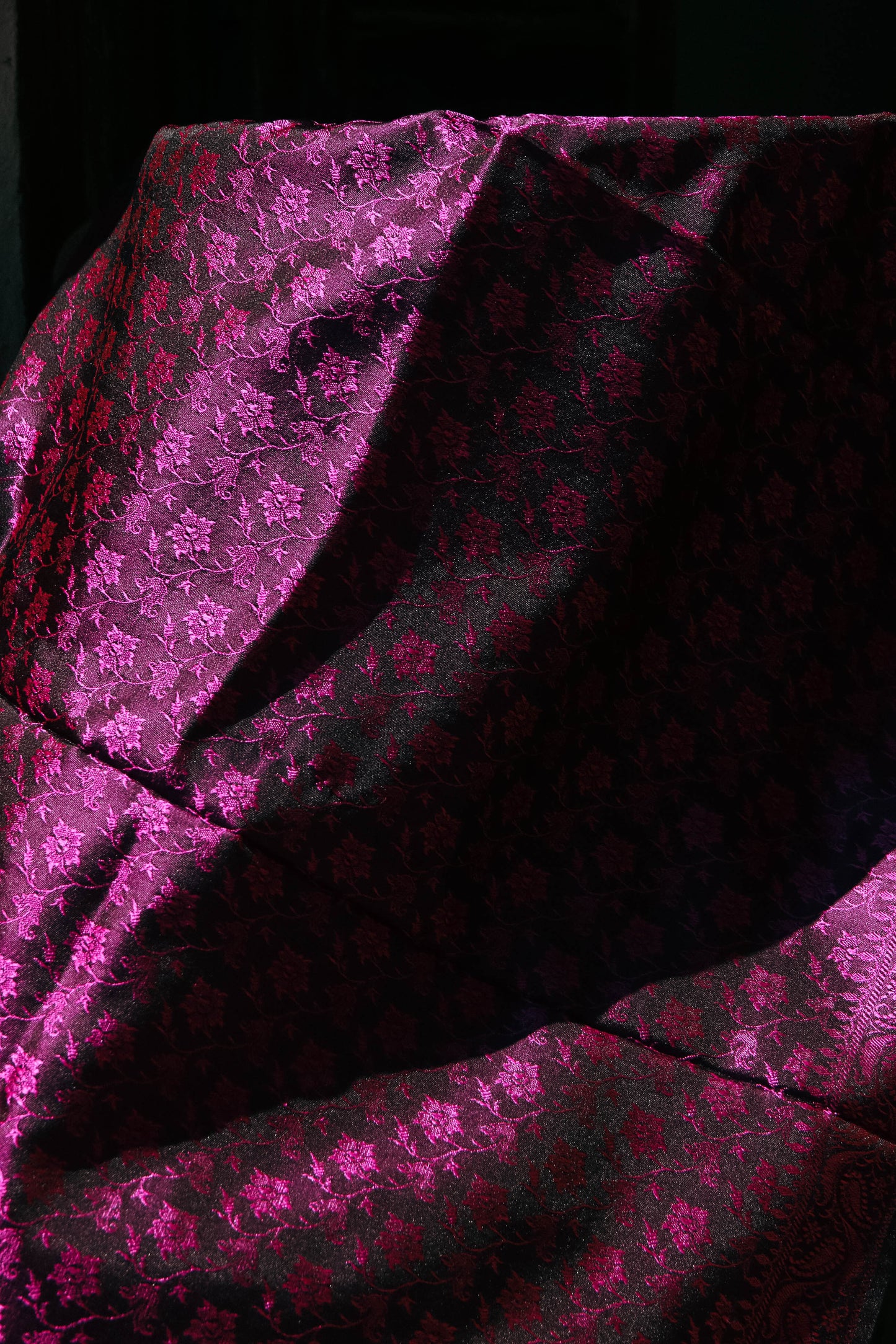 Foulard Hari #043 nero e fuxia