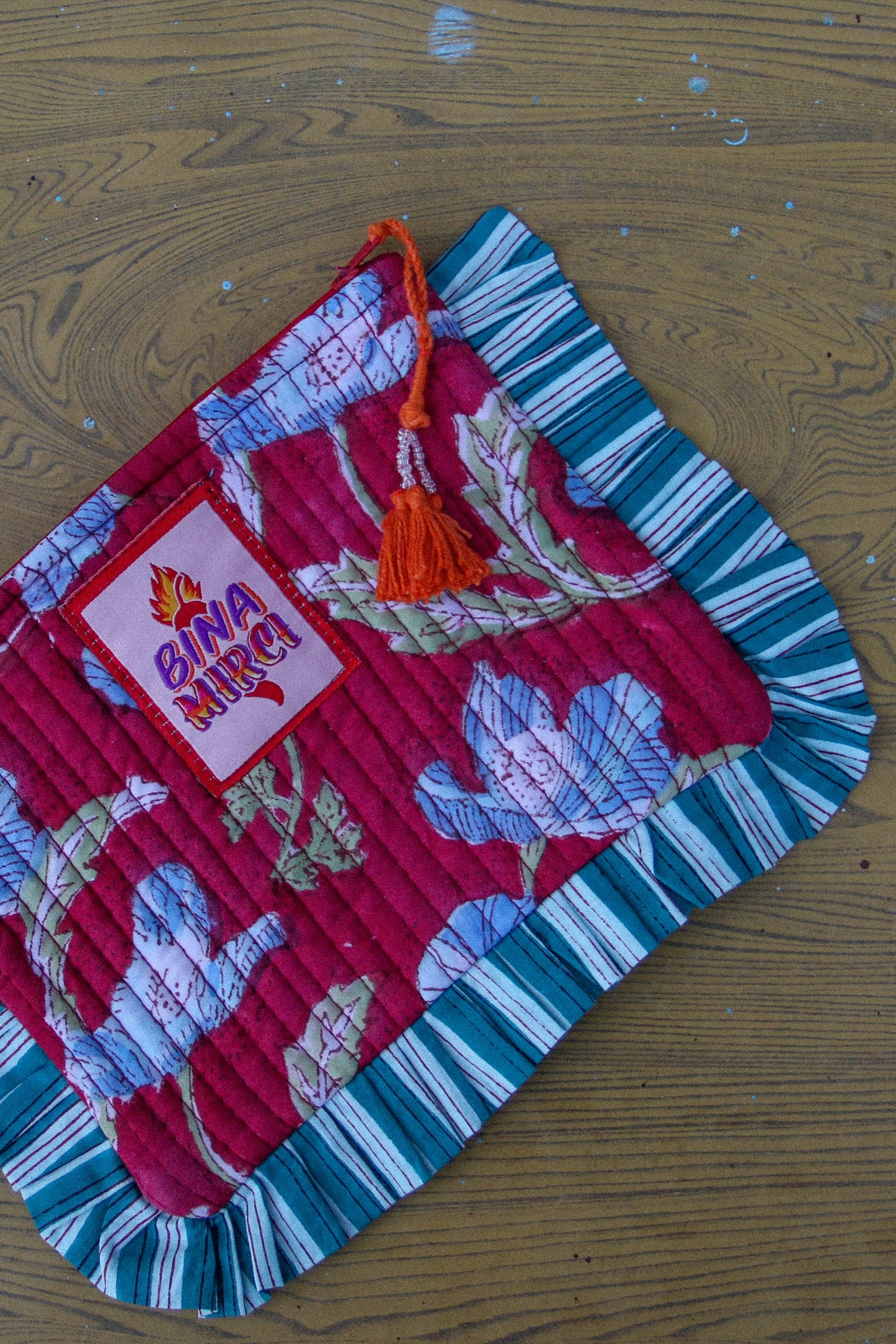 Pochette Kila rossa e ottanio