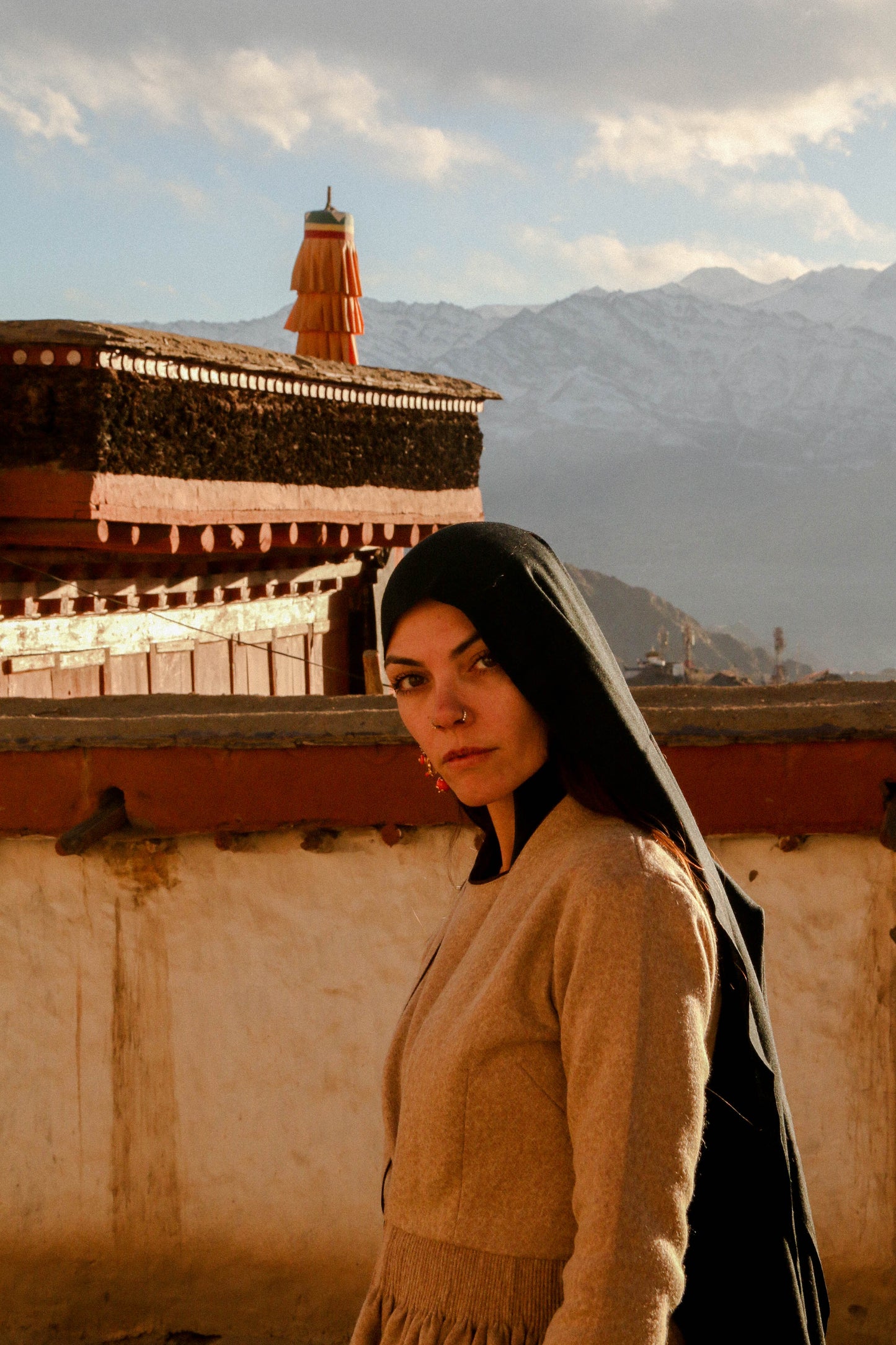 Sciarpa nera - 100% lana