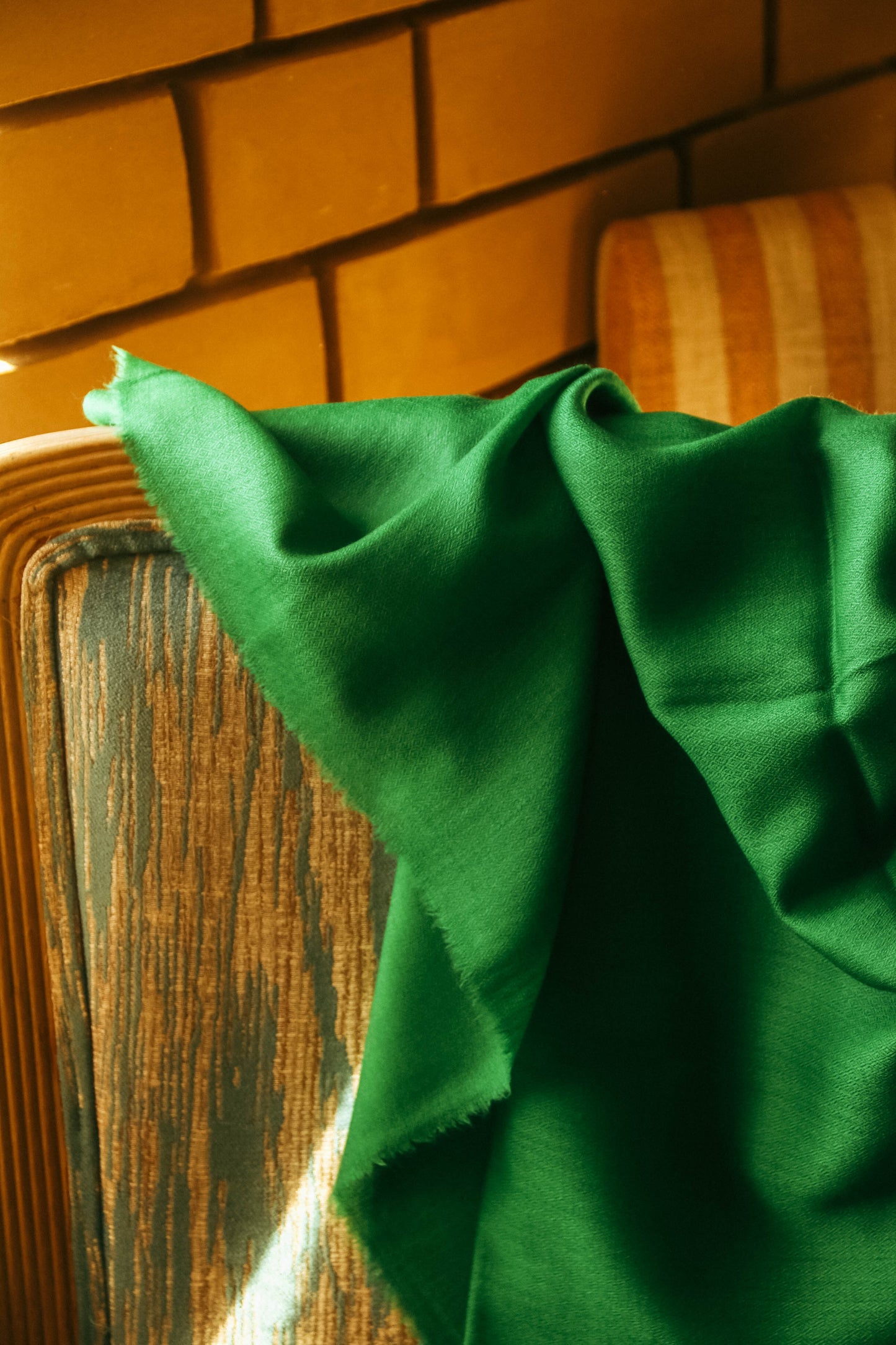 Sciarpa verde - 100% lana