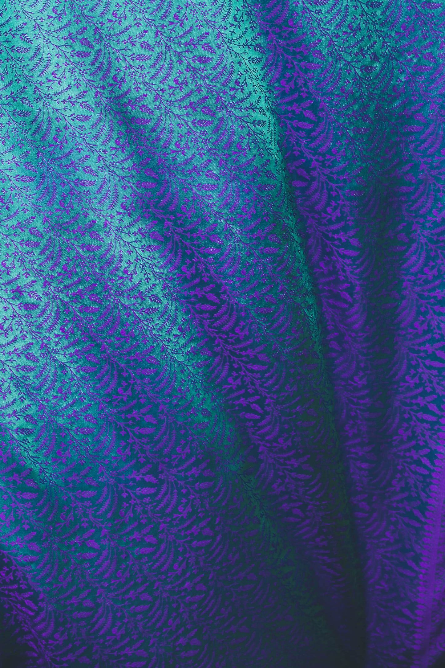 Foulard Hari #015 turchese e viola