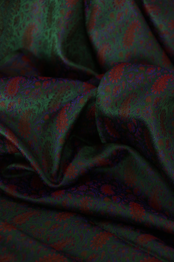 Foulard Yantra #004 verde e viola