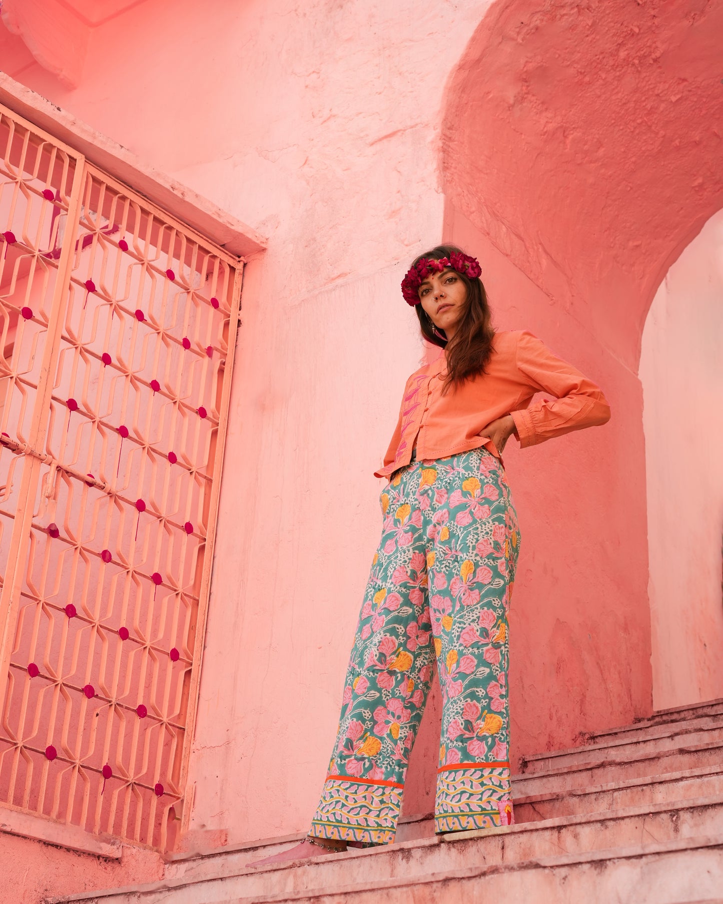 Pantalone Kamal Turchese
