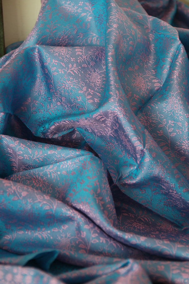 Foulard Hari #002 azzurro e lilla