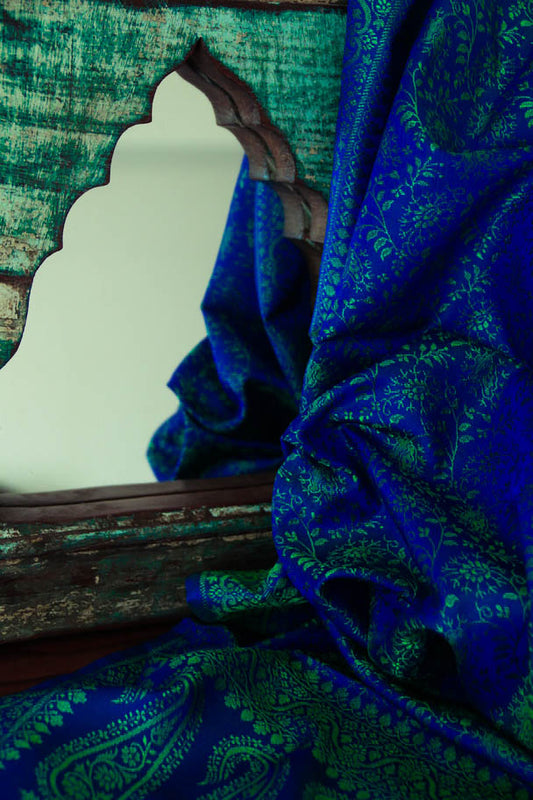 Foulard Swami #004 blu e verde