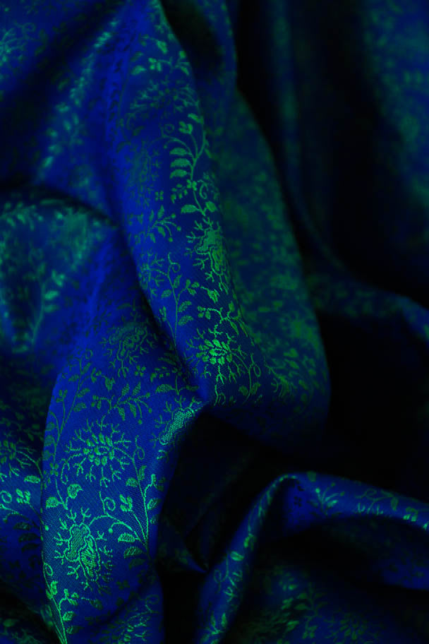 Foulard Swami #004 blu e verde