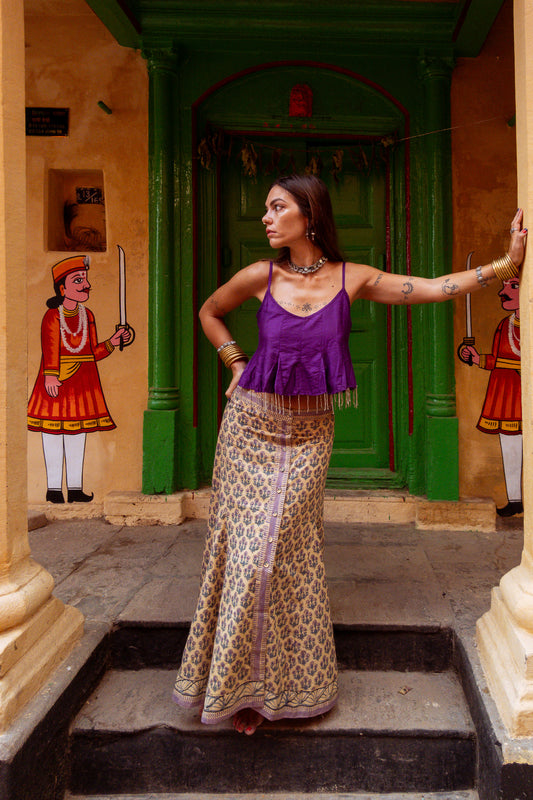Top Mukta purple