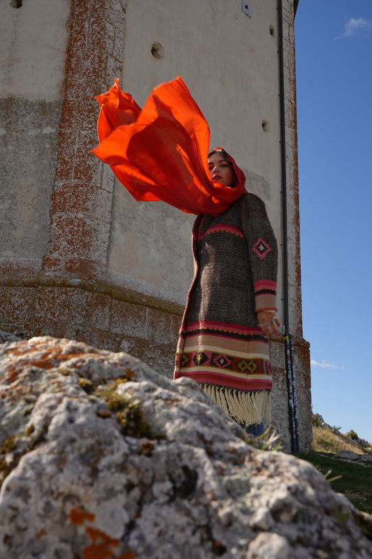 Sciarpa Ruggine - 100% lana