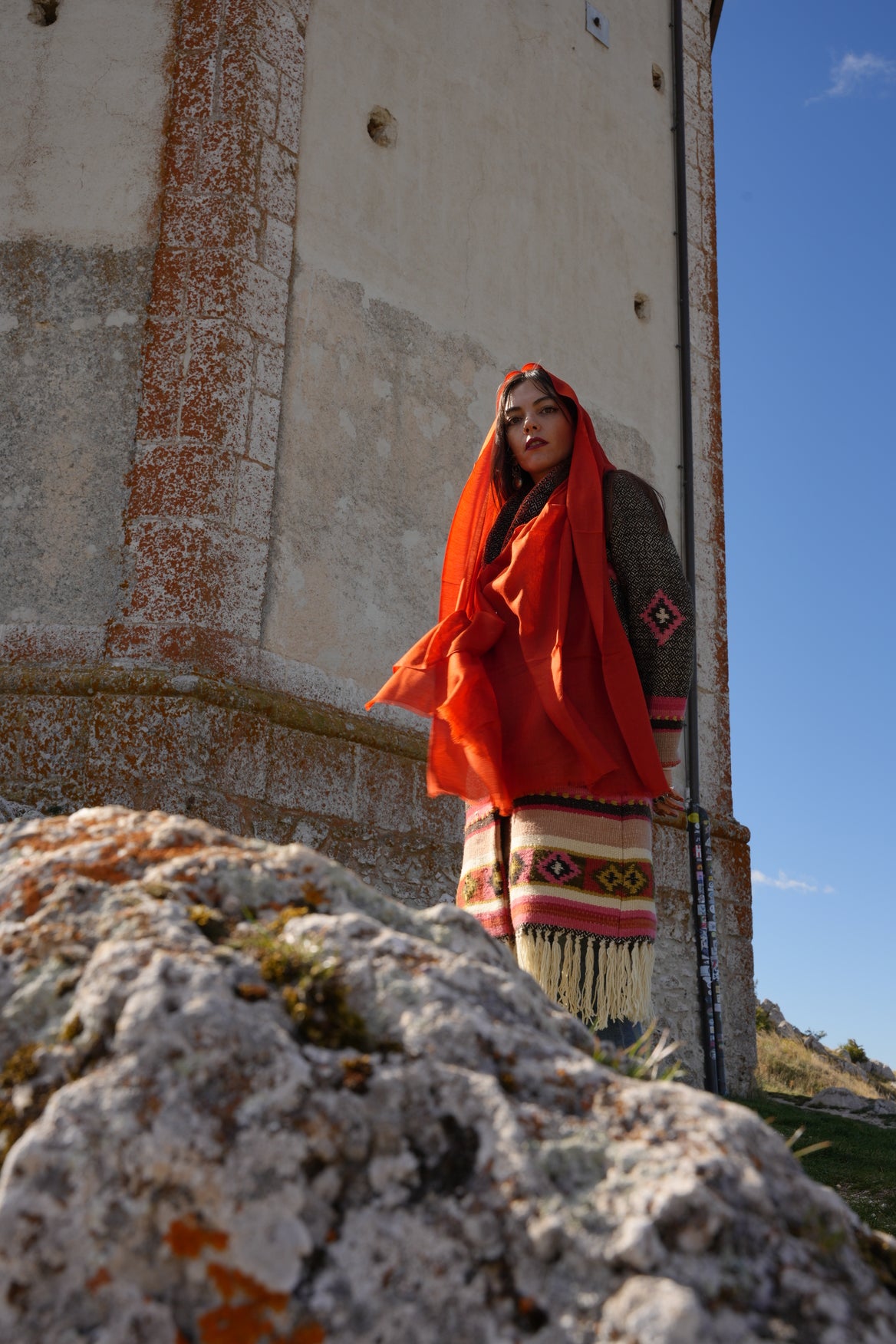 Sciarpa Ruggine - 100% lana