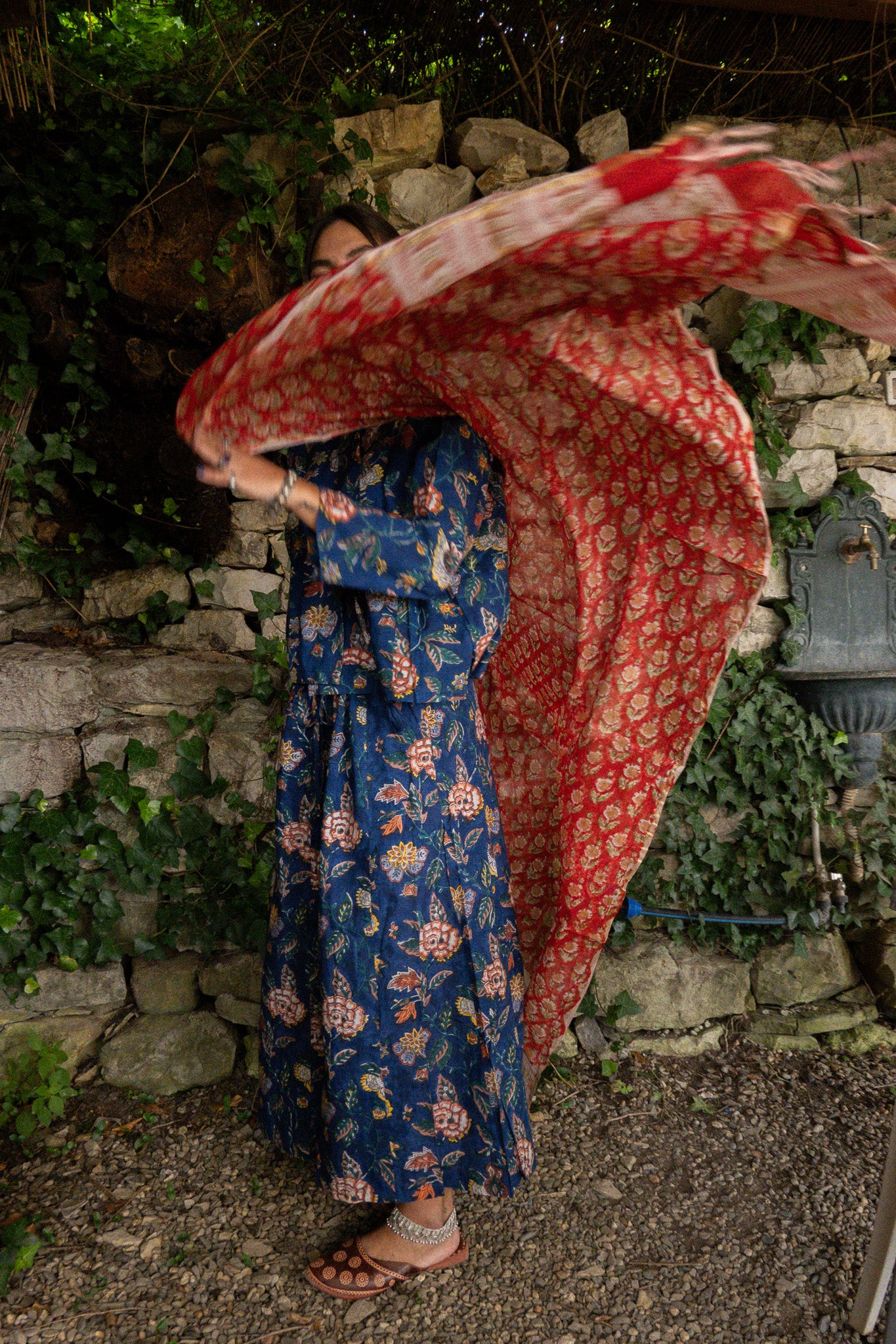 Pantaloni Maya Giunco con foulard