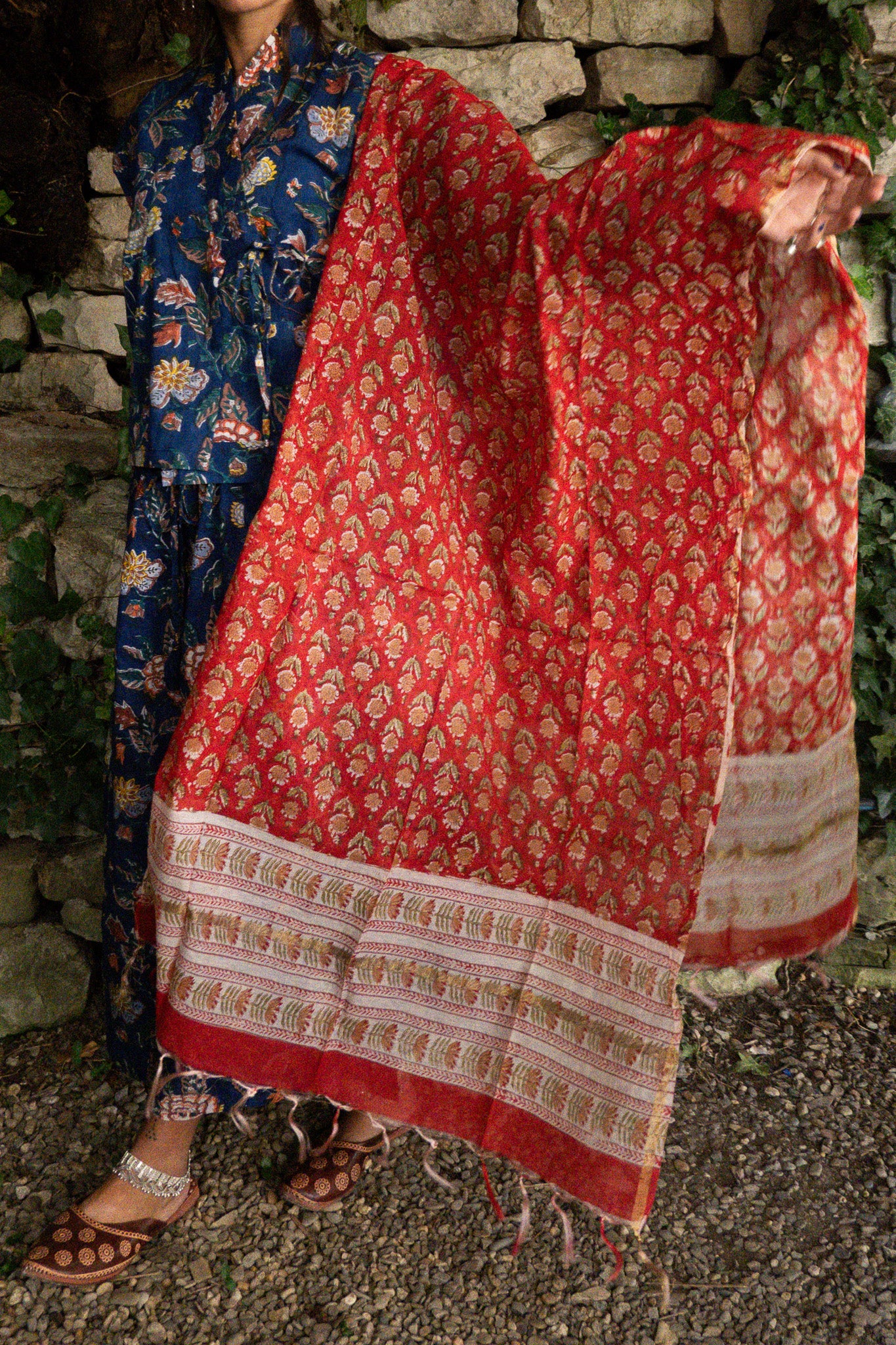 Pantaloni Maya Giunco con foulard