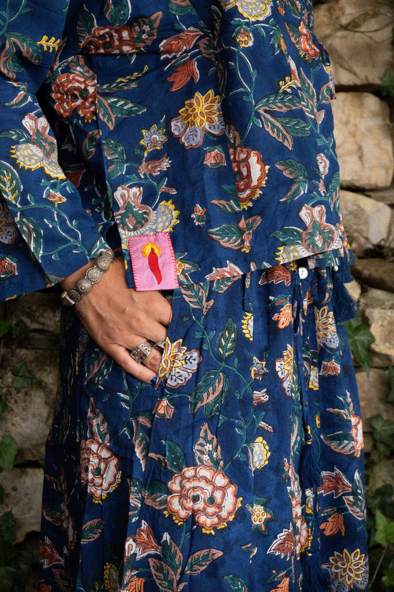 Pantaloni Maya Giunco con foulard