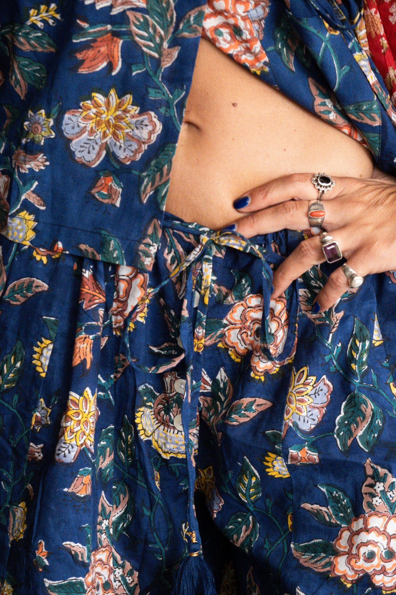 Pantaloni Maya Giunco con foulard