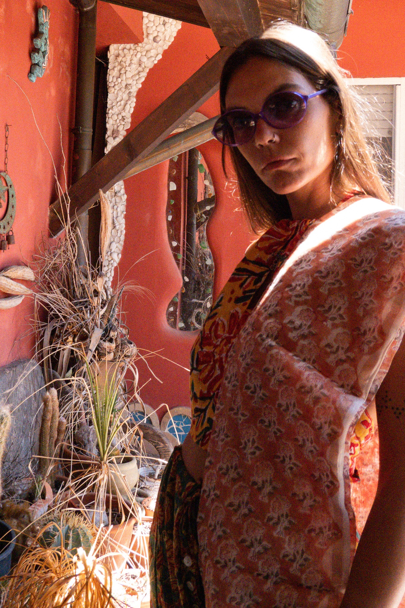 Pantaloni Maya Letkan con foulard