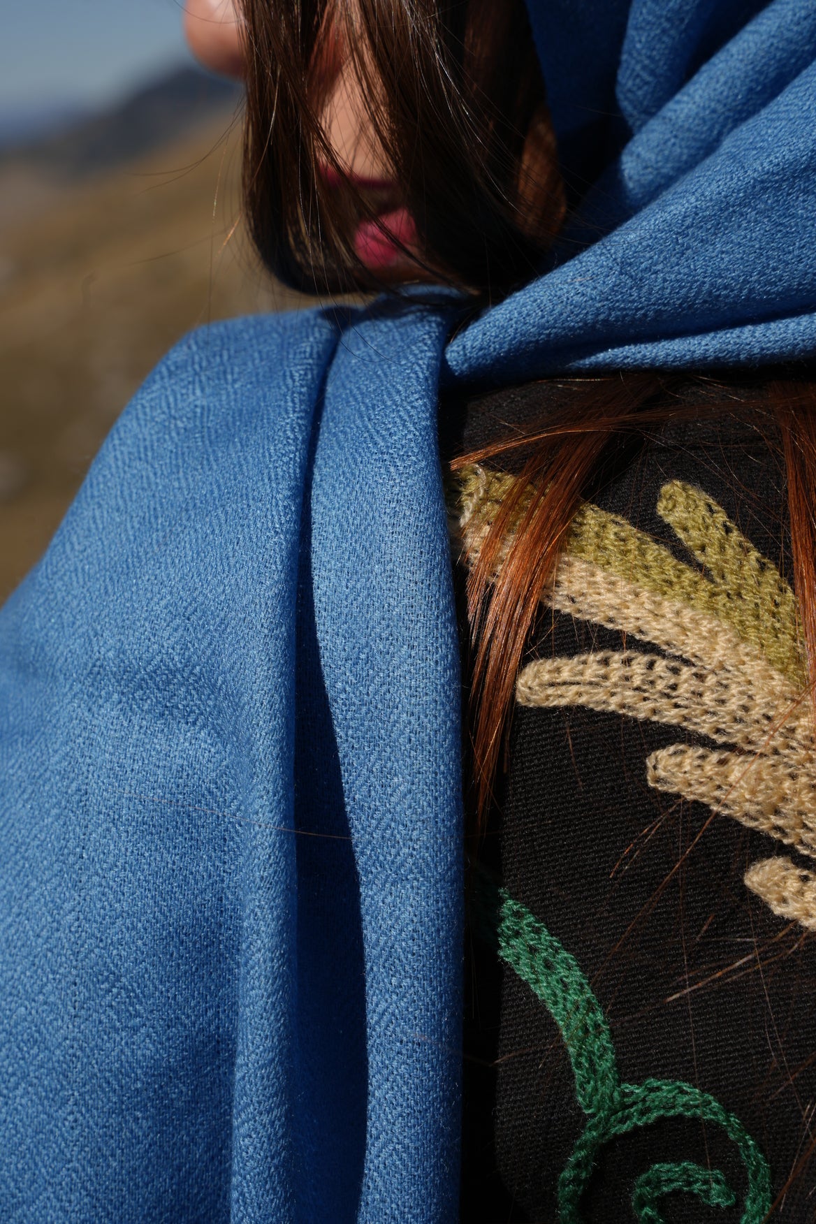 Sciarpa Ceruleo - 100% lana