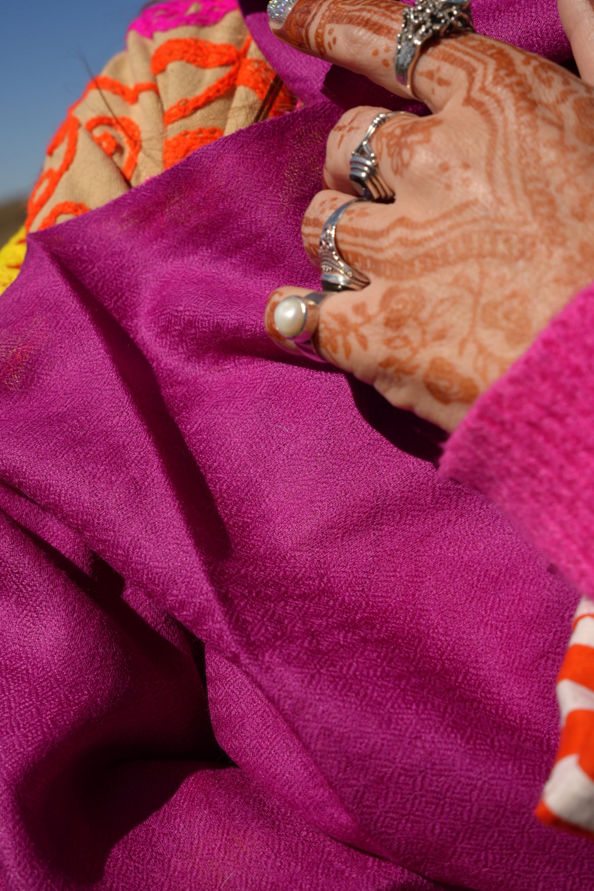 Sciarpa Fuxia - 100% lana