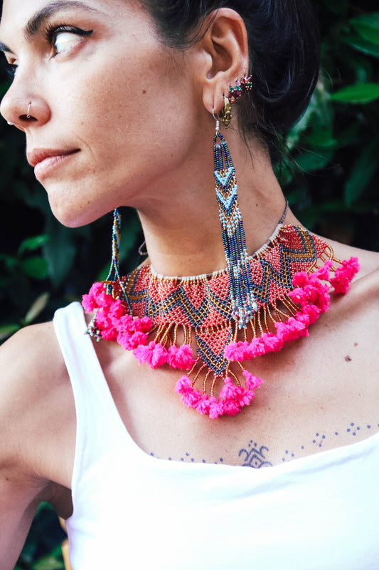 Collana di perline fatta a mano #002