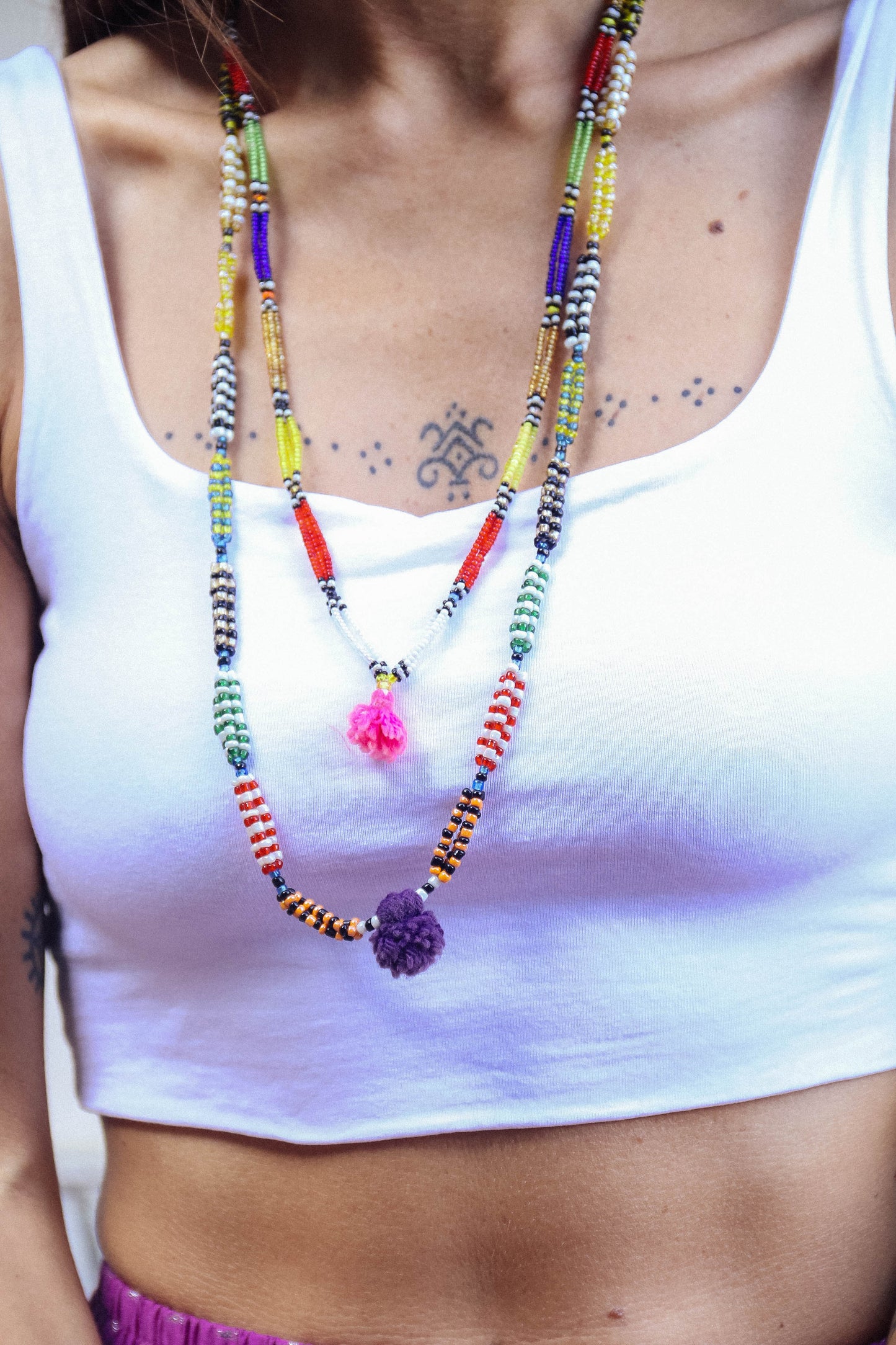 Collana di perline fatta a mano #037