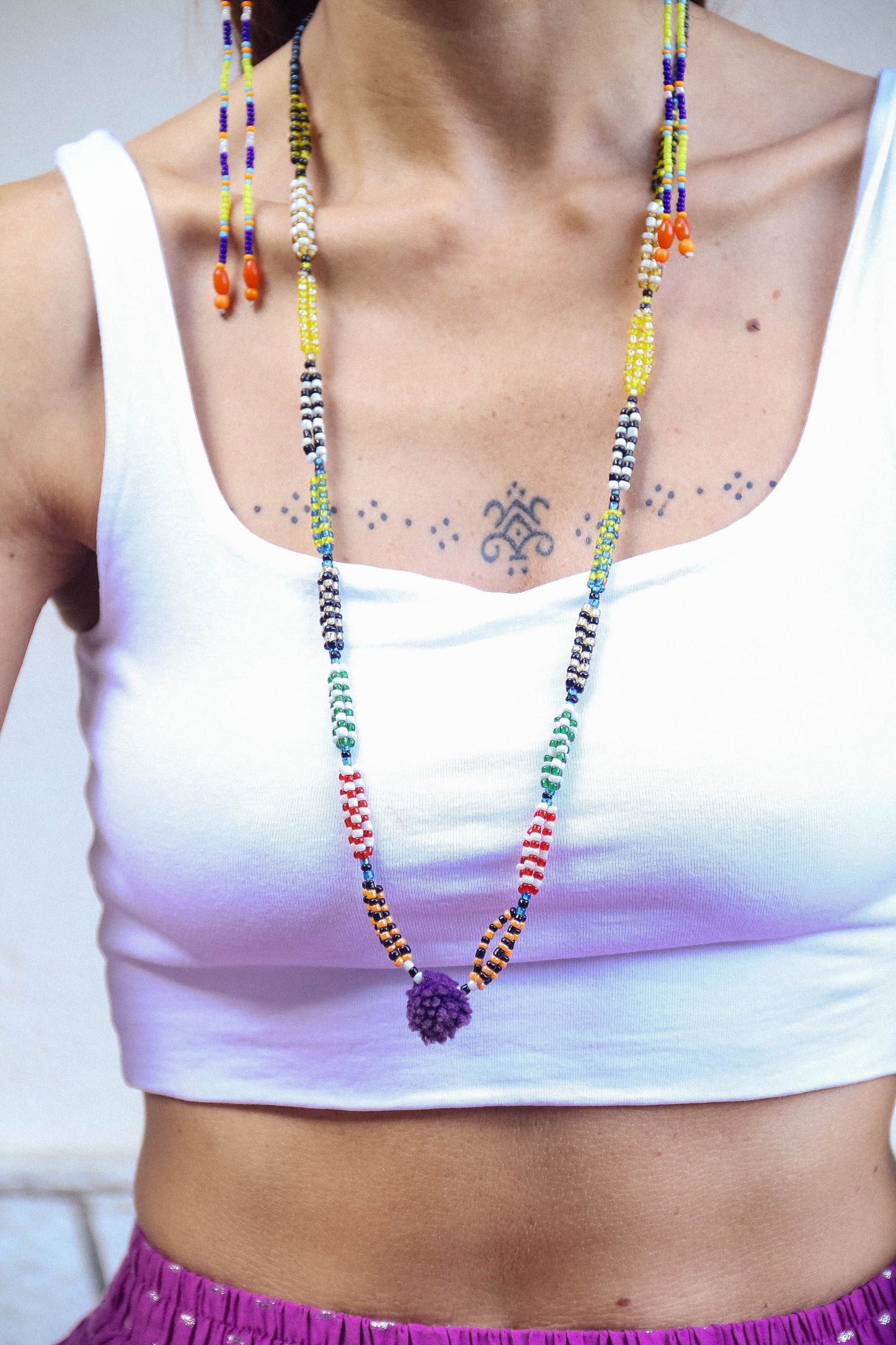 Collana di perline fatta a mano #037