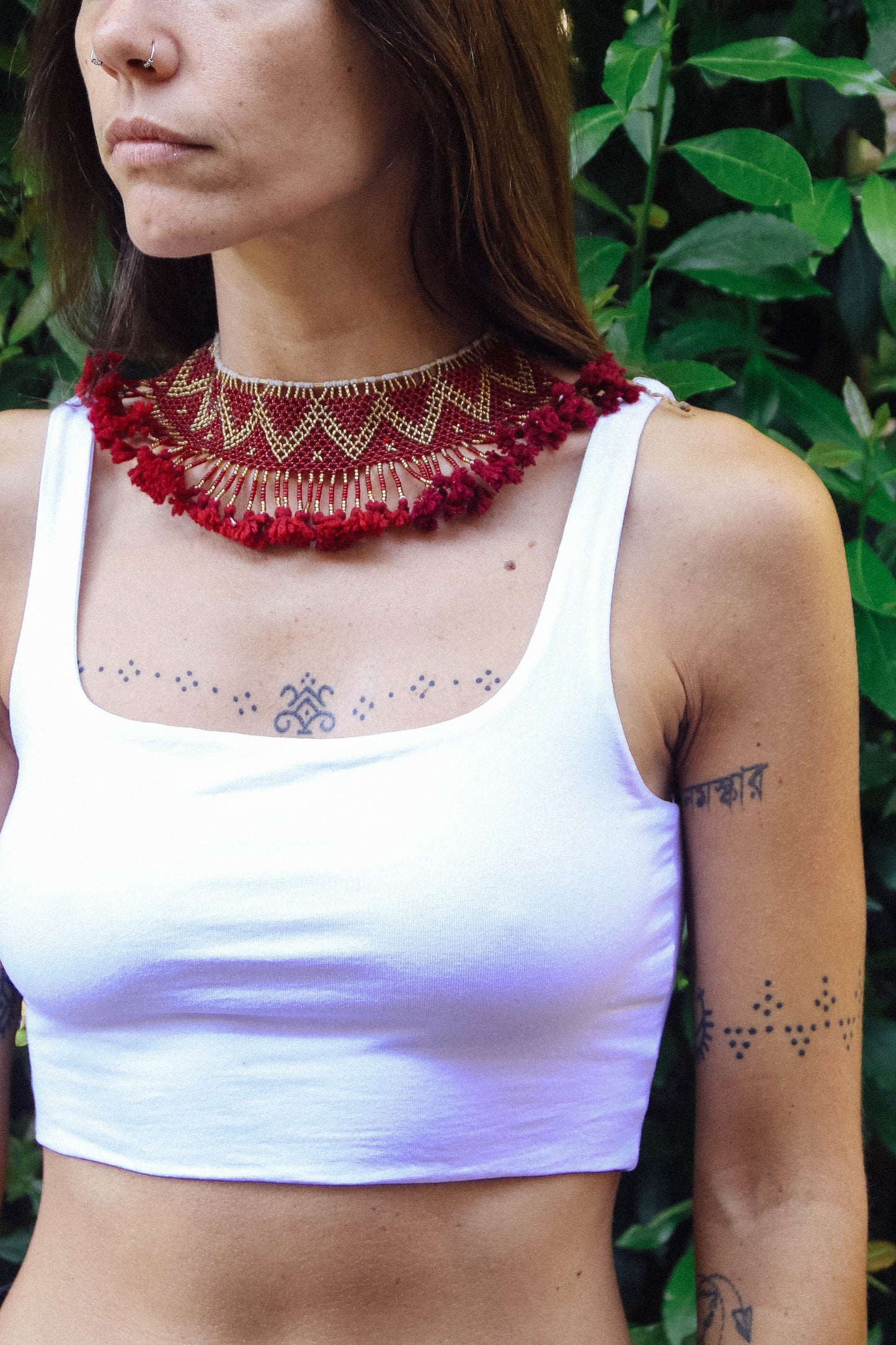 Collana di perline fatta a mano #010